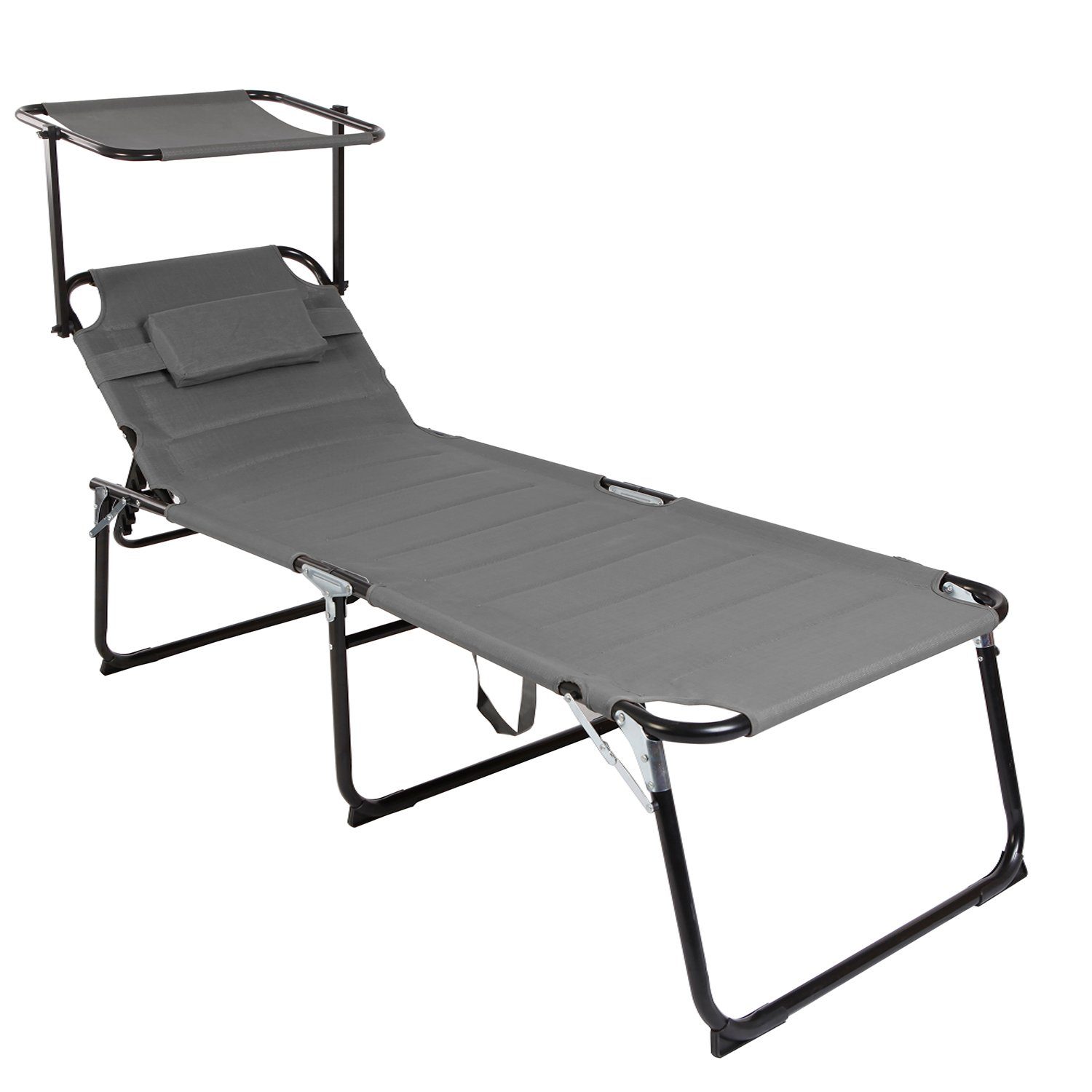 Mojawo Doppelliege XXL Aluminium verstellbare Gartenliege günstig online kaufen