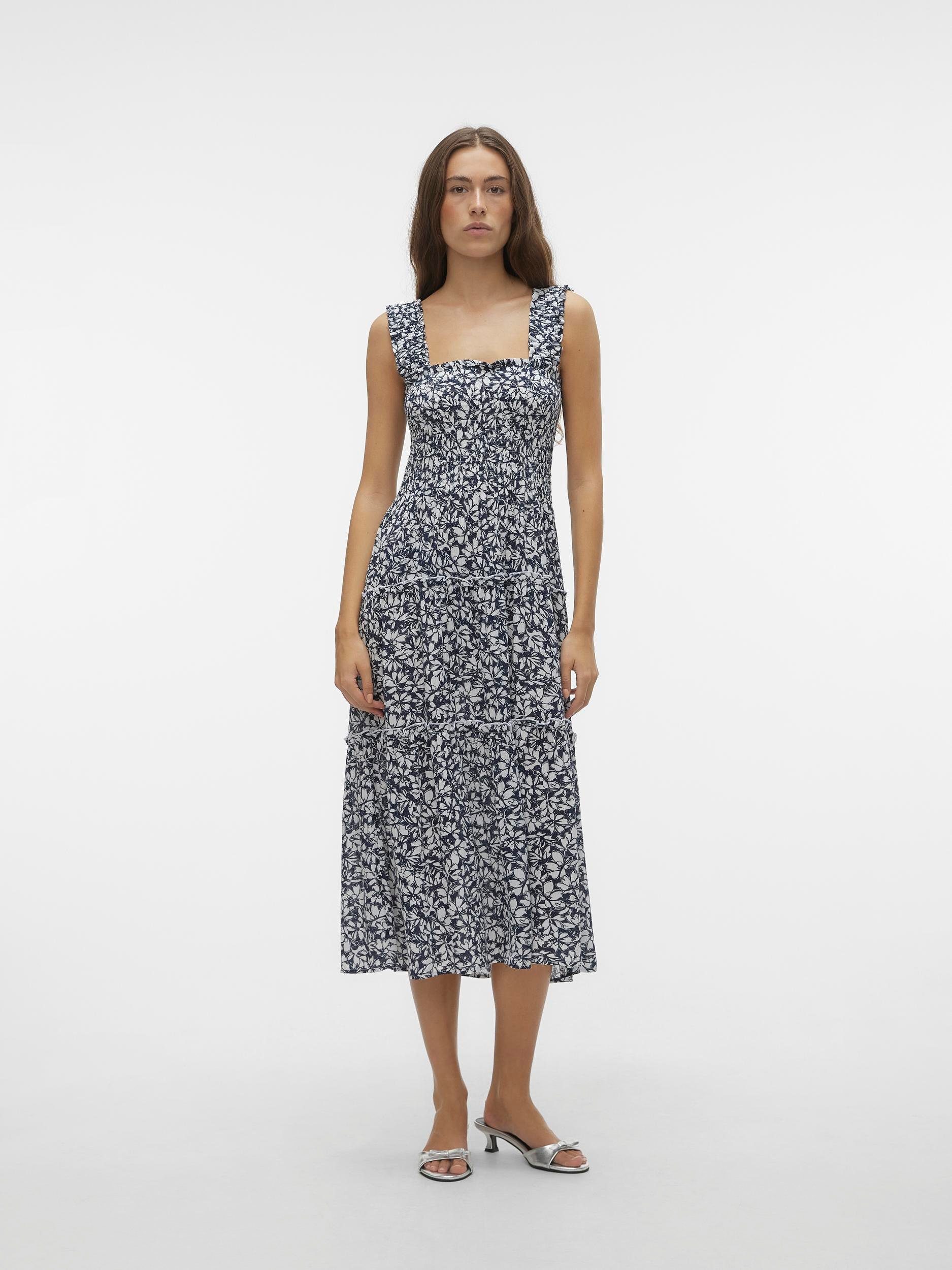 Vero Moda Sommerkleid VMMENNY SL SMOCK CALF DRESS WVN GA