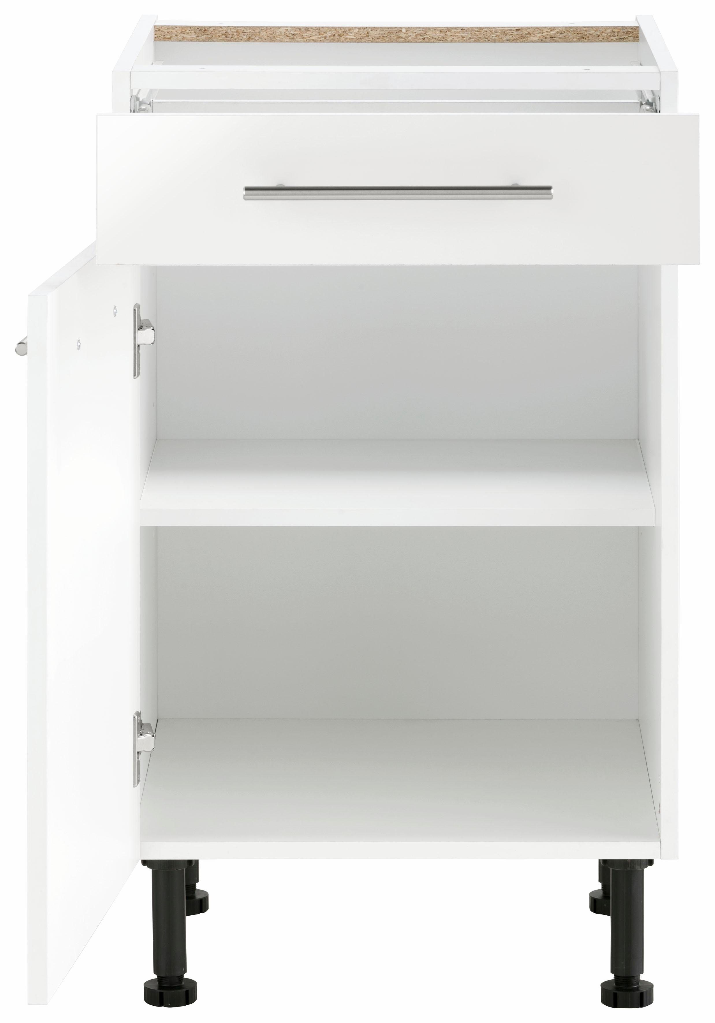 wiho Küchen Unterschrank Ela Breite 50 cm, höhenverstellbare Füße