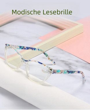 PACIEA Lesebrille Cat Eye Antiblaulicht Klassisch Blendfrei Ultraleicht Computerbrille