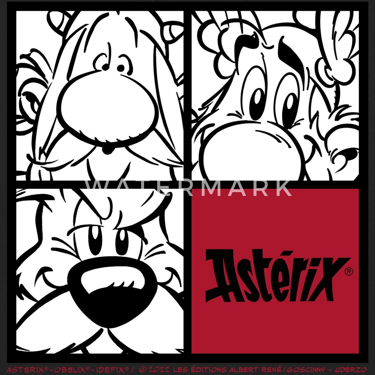 Spreadshirt Hoodie Asterix & Obelix & Idefix Porträt Unisex Hoodie (1-tlg)