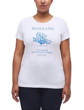 MUSTANG Kurzarmshirt Print-Shirt