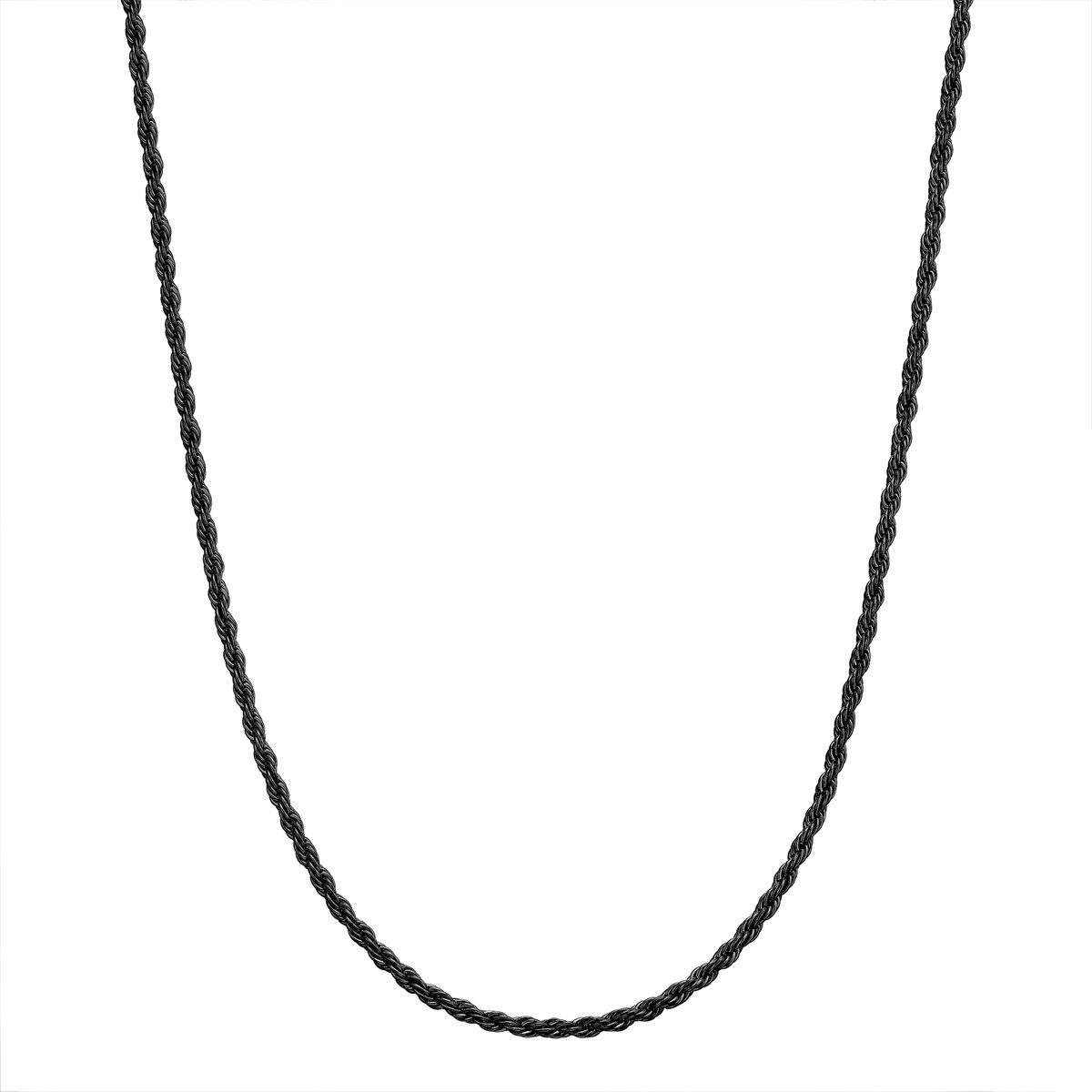 True Rebels Edelstahlkette schwarz