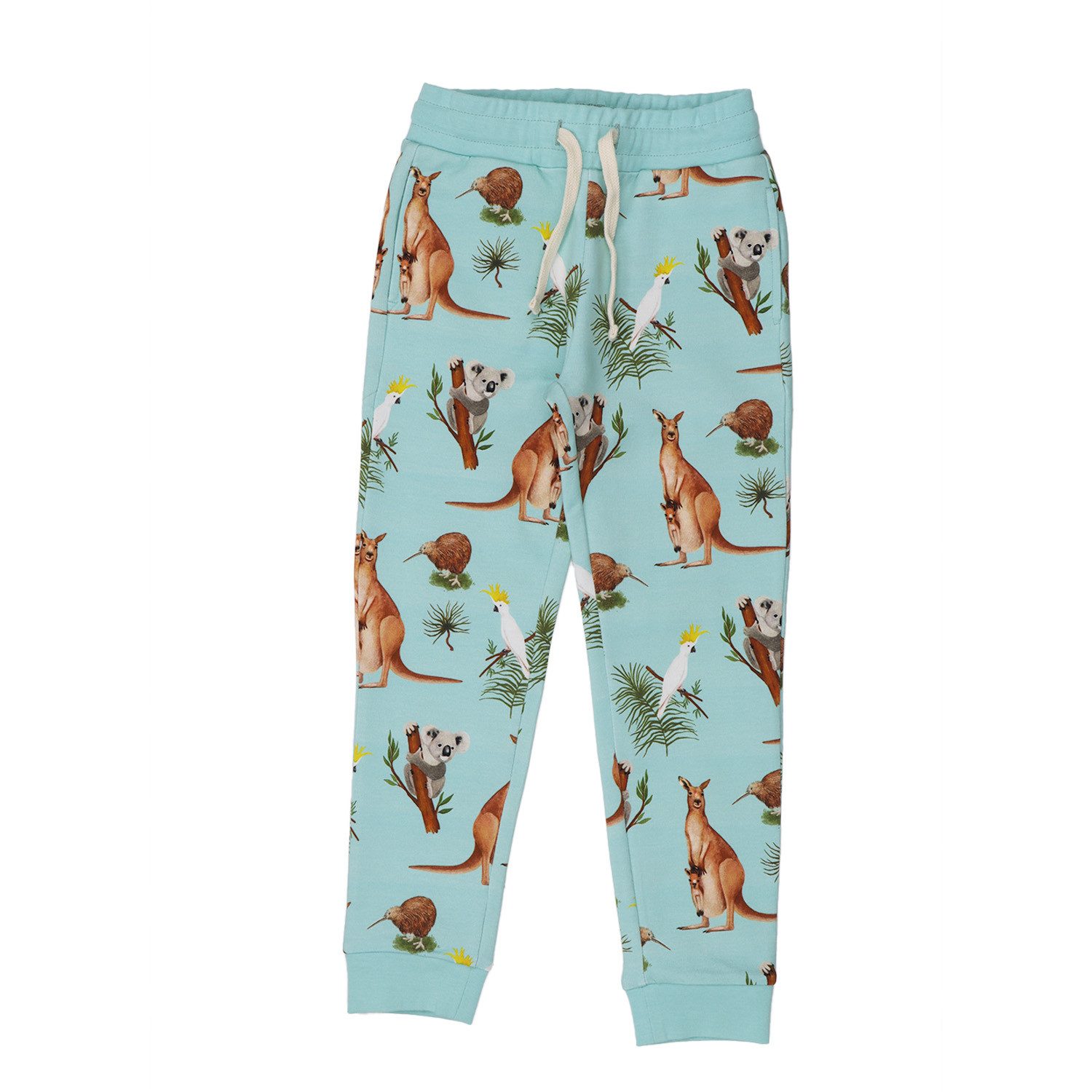 Walkiddy Jogger Pants Walkiddy Känguru & Koala Kinder Bio Baumwolle GOTS Grün - Bio Baumwolle,GOTS, Kinderbekleidung,nachhaltige Klamotten