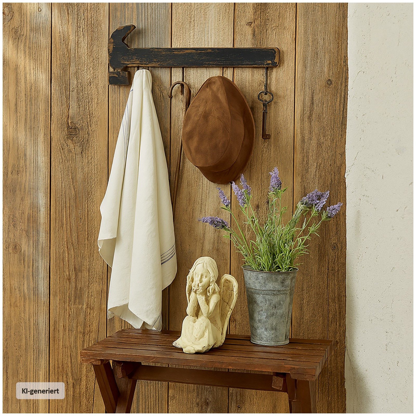 HTI-Line Garderobenleiste Garderobe Valja (Stück, 1 St., 1x Wandgarderobe, ohne Dekoration), Pflegeleichte Oberflächen