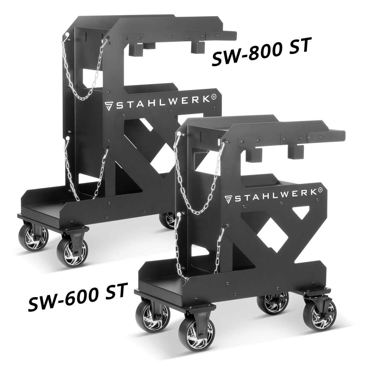 STAHLWERK Werkzeugwagen Schweißwagen mit 1,5 mm Wandstärke mit Halterung für Schläuche, (1-tlg)