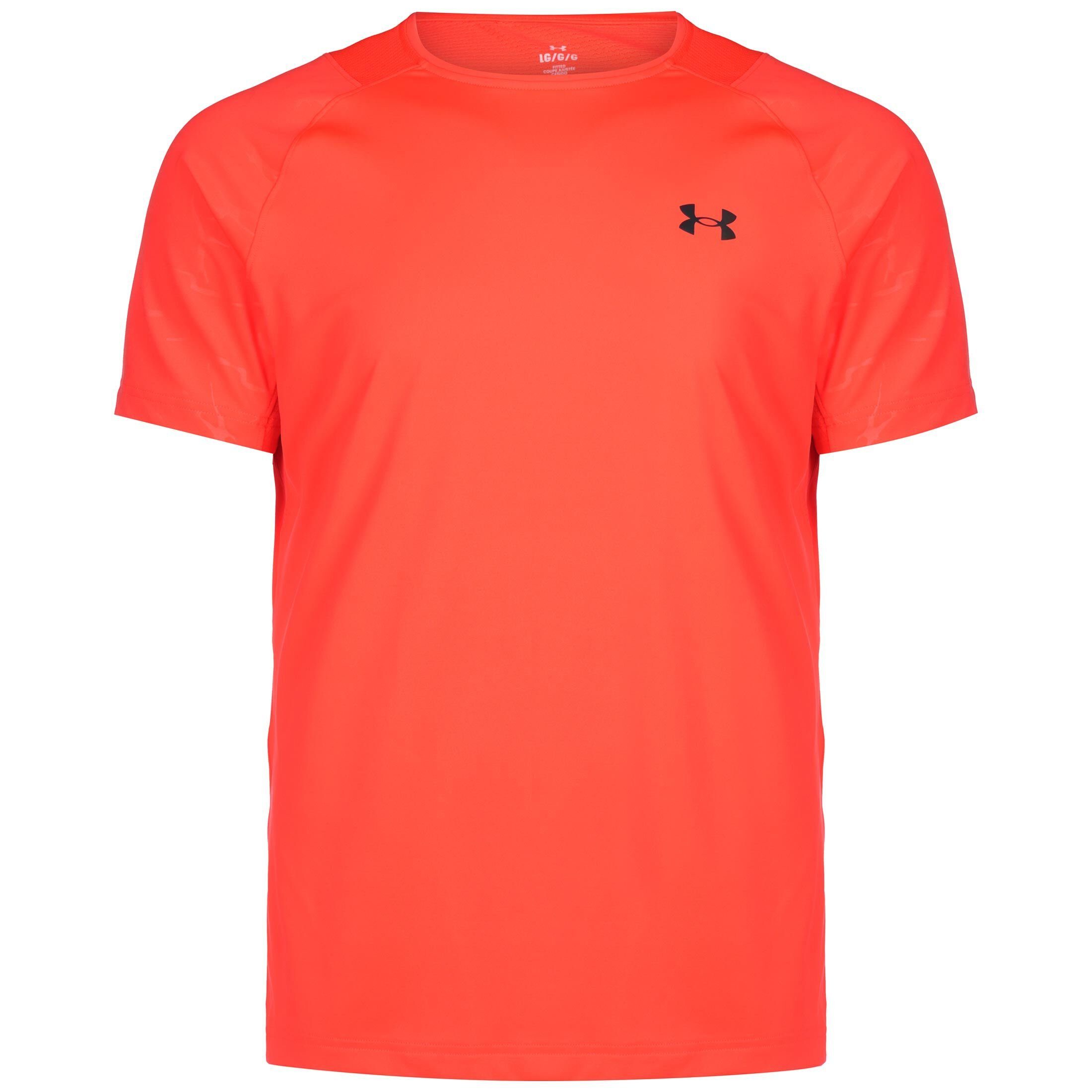 Under Armour® Trainingsshirt Rush 2.0 Emboss Trainingsshirt Herren orange