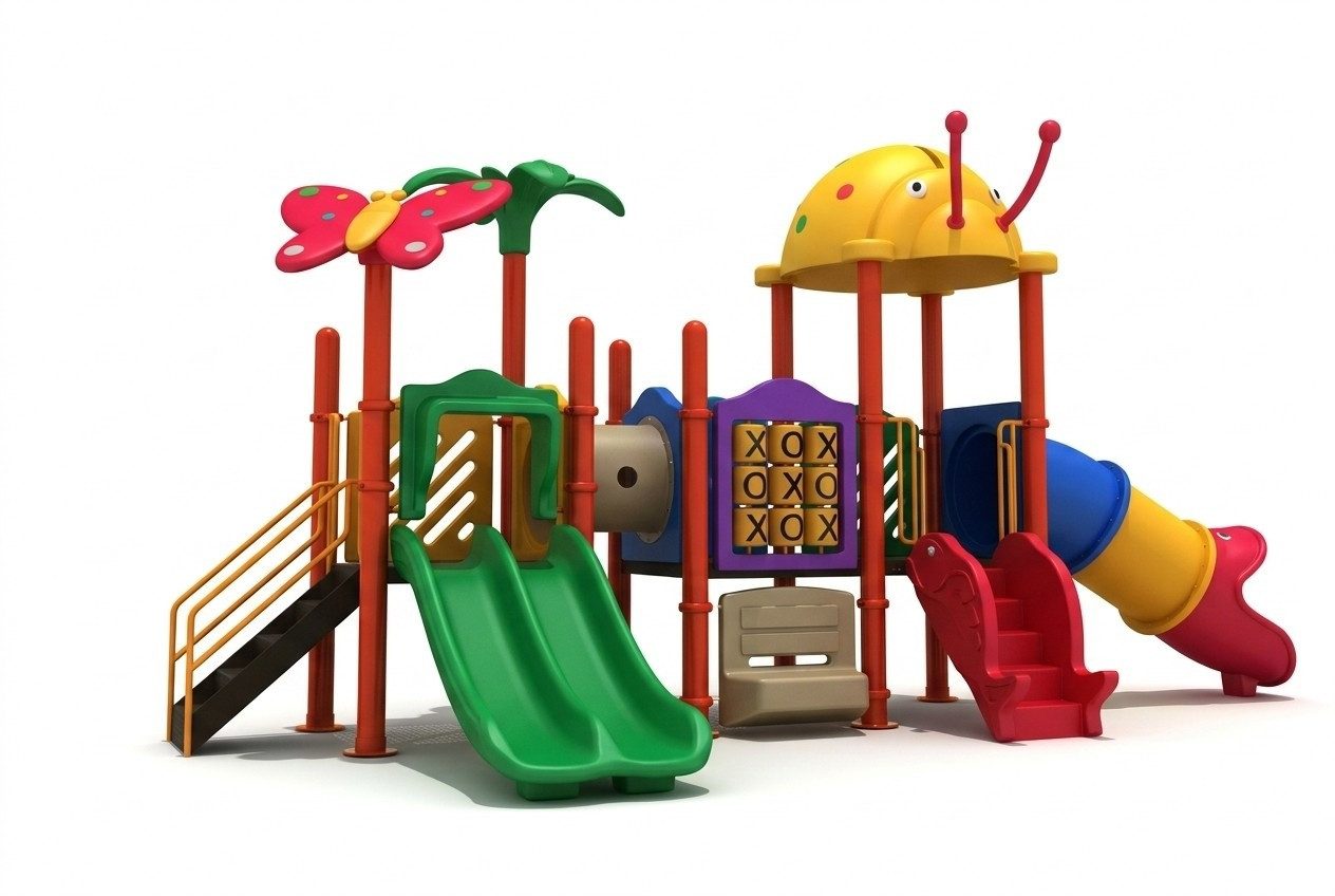 JVmoebel Spielturm Kletterturm mit Rutsche und Spielhaus aus hochwertigem Holz, Made in Europa
