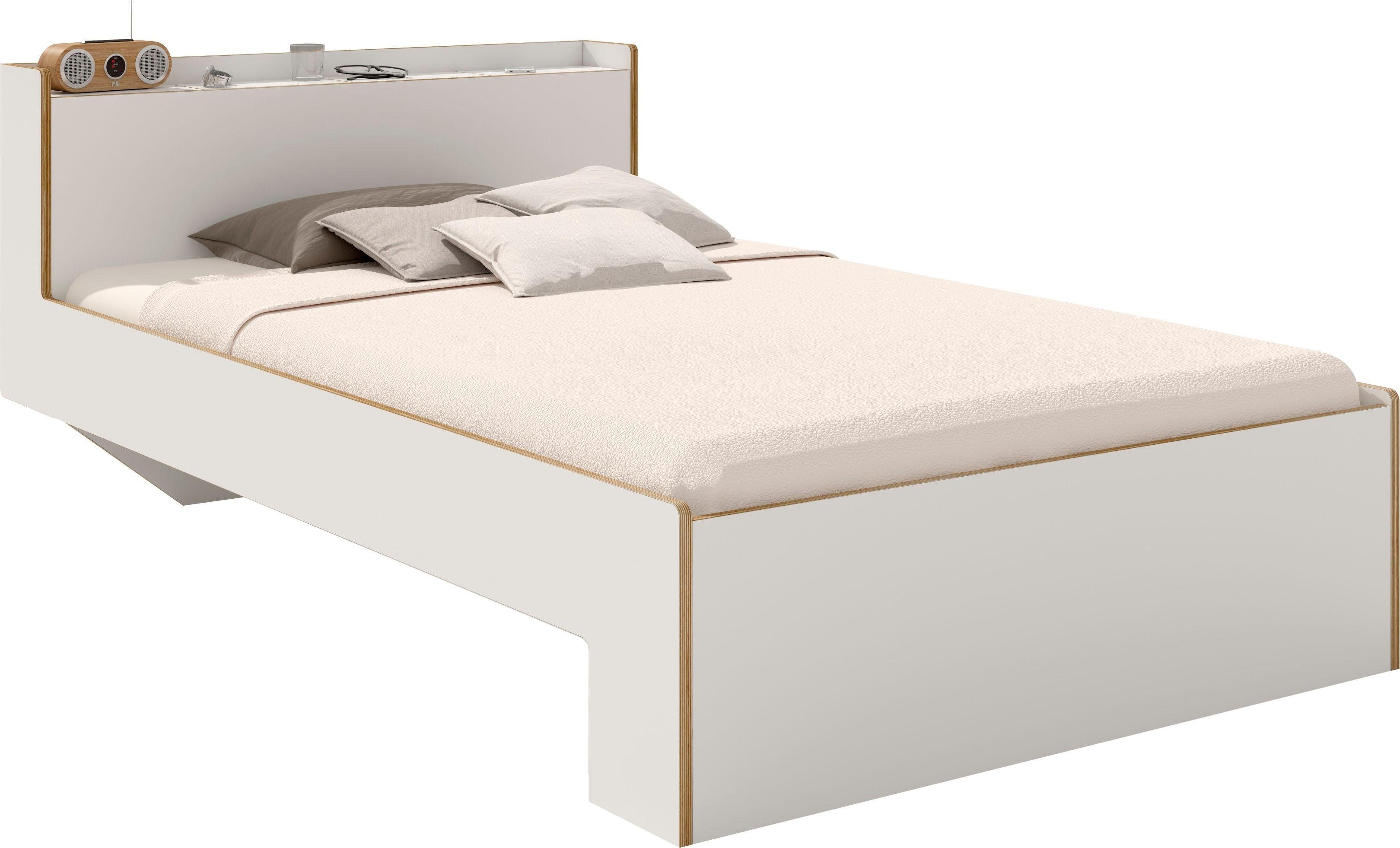 Müller SMALL LIVING Bett NOOK, in zwei Breiten, Design by Michael Hilgers