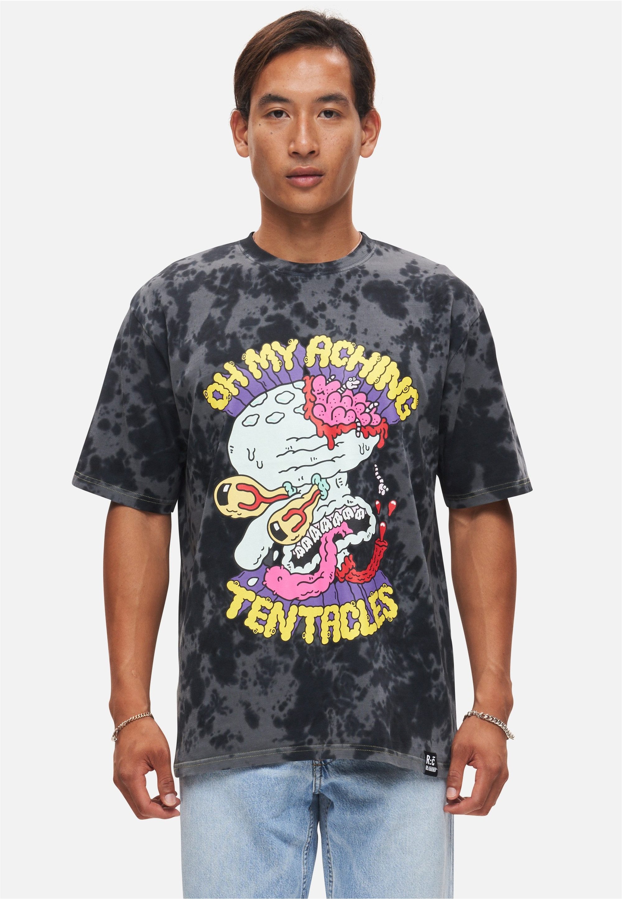 Recovered T-Shirt Spongebob Aching Tentacles (1-tlg) mit coolem Thaddäus Tentakel-Print
