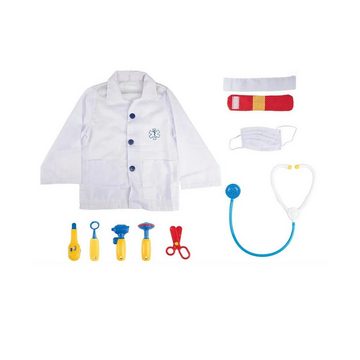 Toi-Toys Kostüm Doktor Verkleidungsset für Kinder mit Jacke und Zubehör (10 teilig)