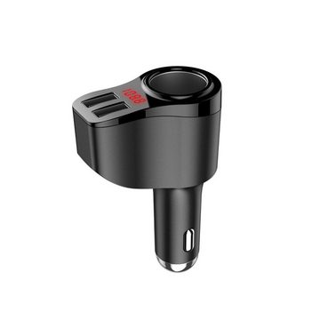 Gontence Zigarettenanzünder-Verteiler USB Auto Ladegerät, Zigarettenanzünder Verteiler Adapter Splitter