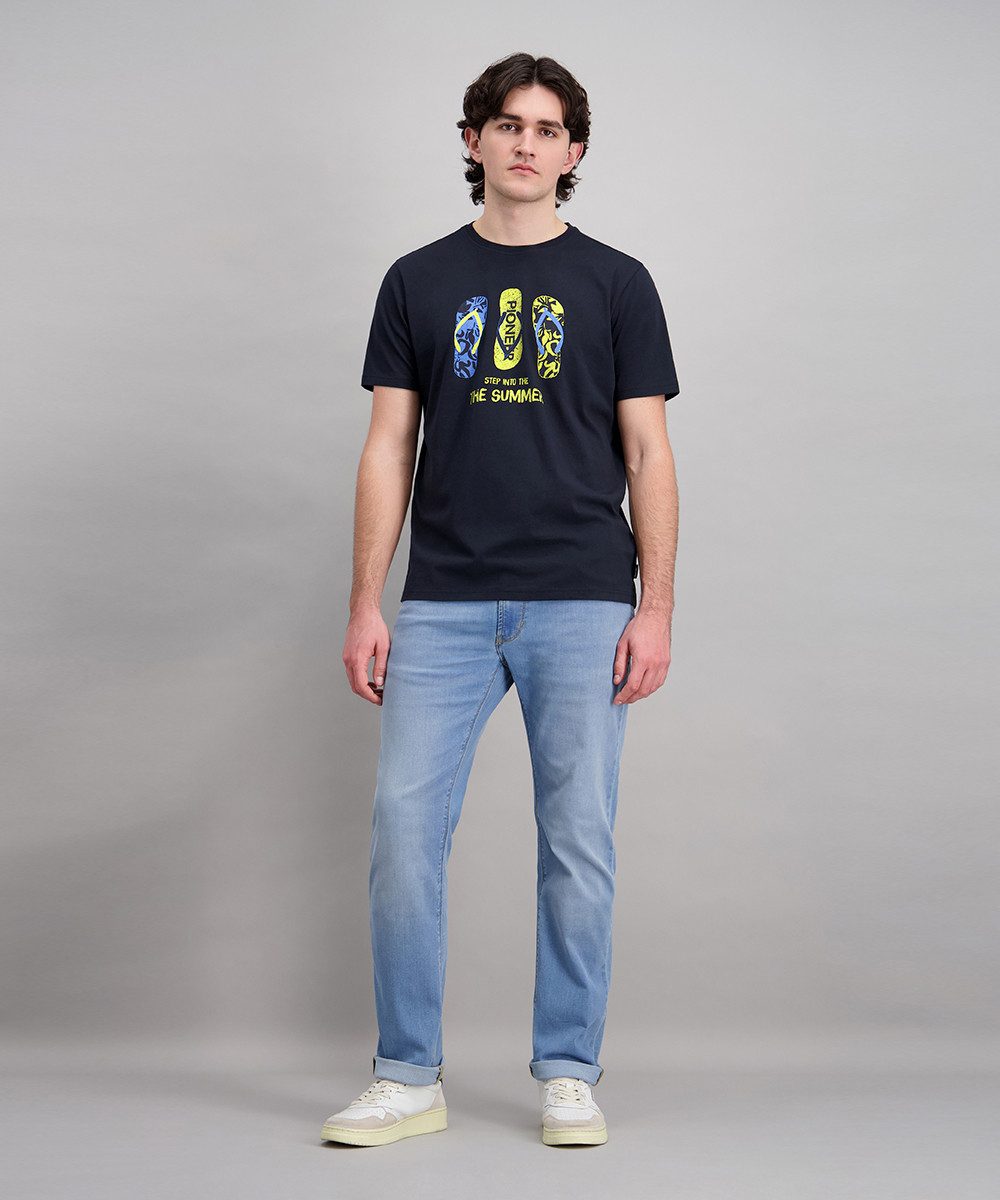 Pioneer Authentic Jeans T-Shirt RH T-Shirt flip flop print mit Logo Print