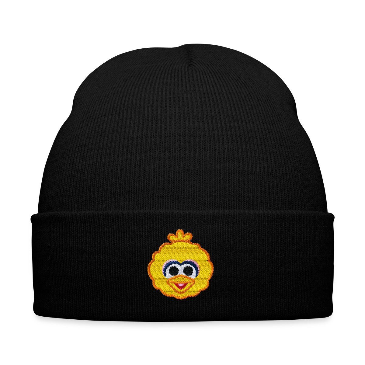 Beanie Sesamstraße Bibo Als Stickmotiv Bestickte Wintermütze
