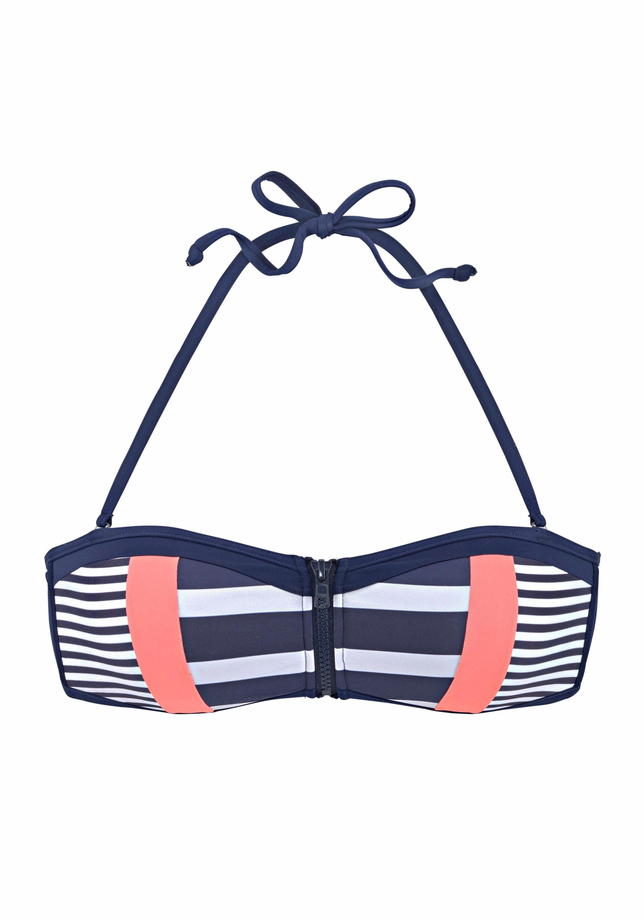KangaROOS Bandeau-Bikini-Top Anita, mit Reißverschluss zwischen günstig online kaufen