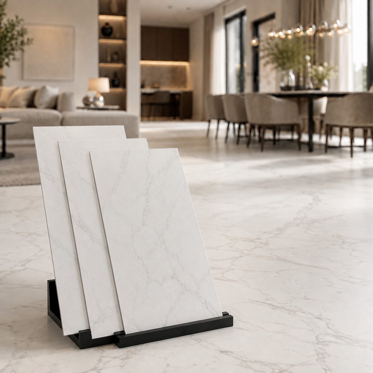 Berti Graf Designboden LVT Vinylboden selbstklebend 2 mm in Marmor- und Betonoptik, selbstklebend
