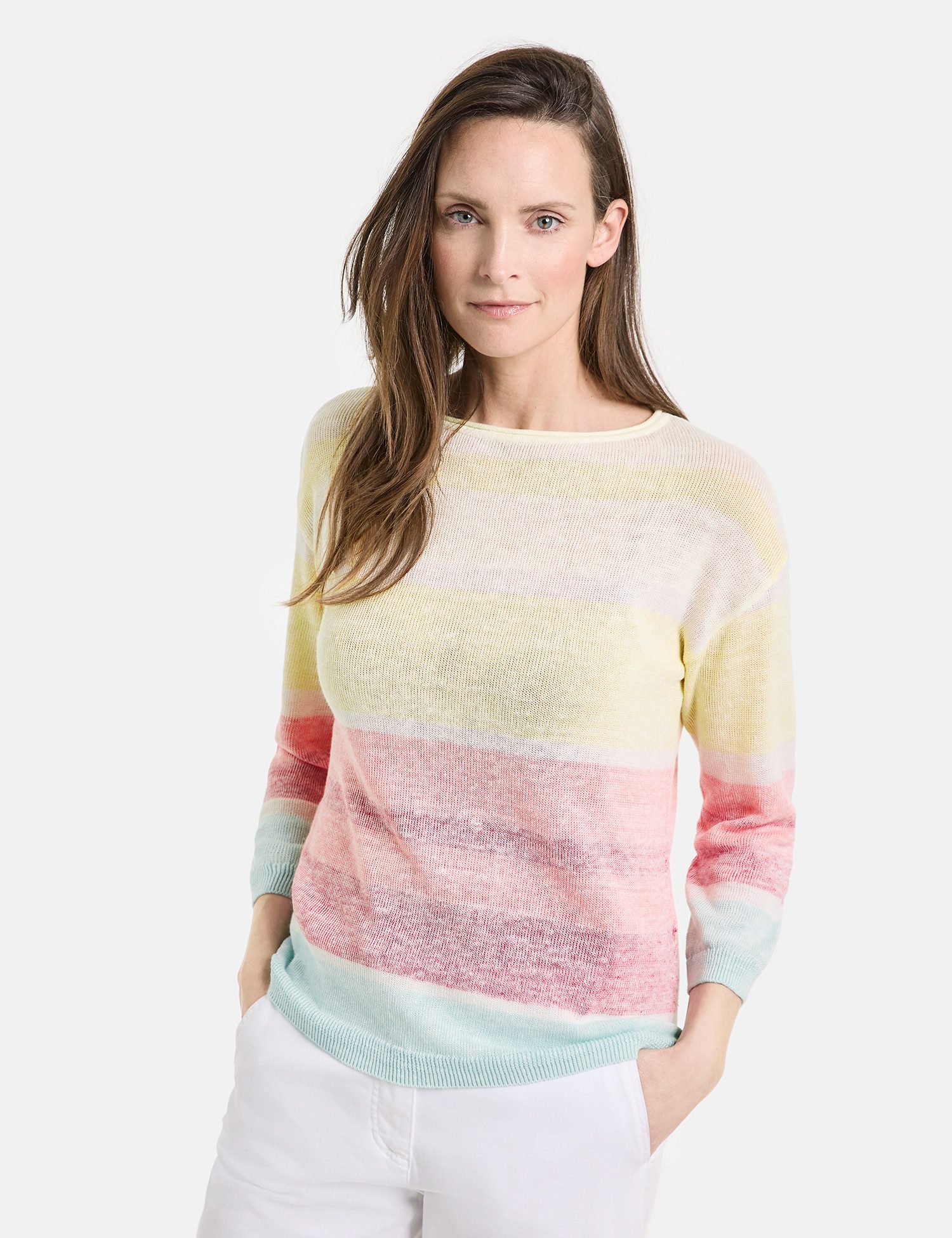 GERRY WEBER 3/4 Arm-Pullover 3/4 Arm Pullover mit Colourblocking