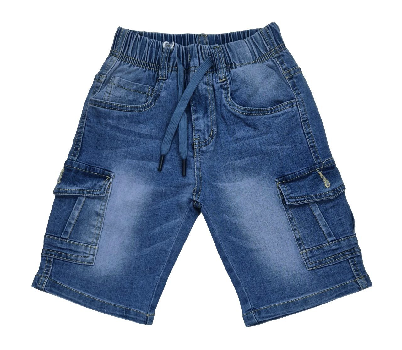 Jeansbermudas Shorts Bermuda Jeans Hose dünne Kinder Sommerhose Stretch, J246e