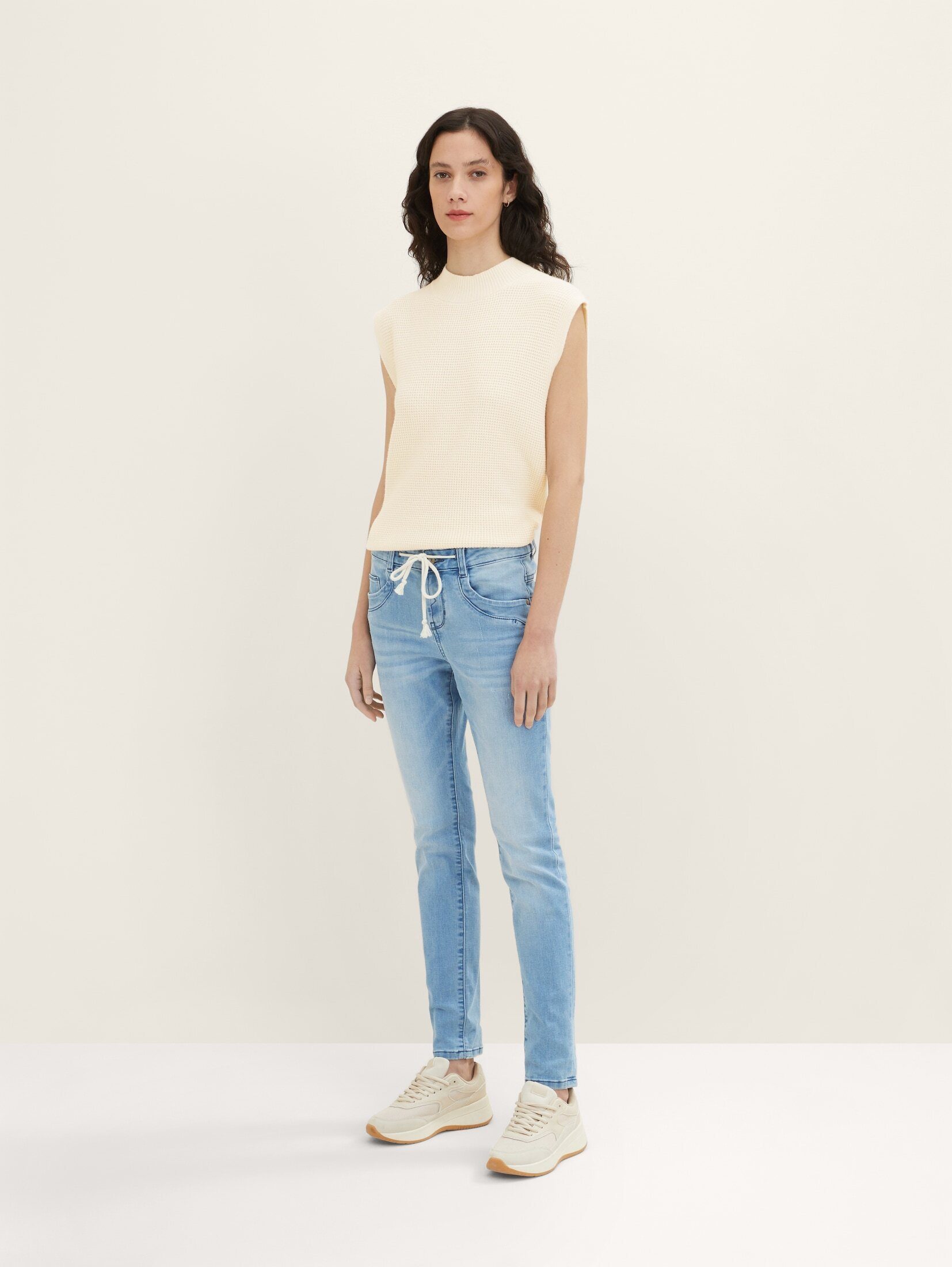 TOM TAILOR Skinny-fit-Jeans Tapered Relaxed Jeans Light Blue Stone Denim