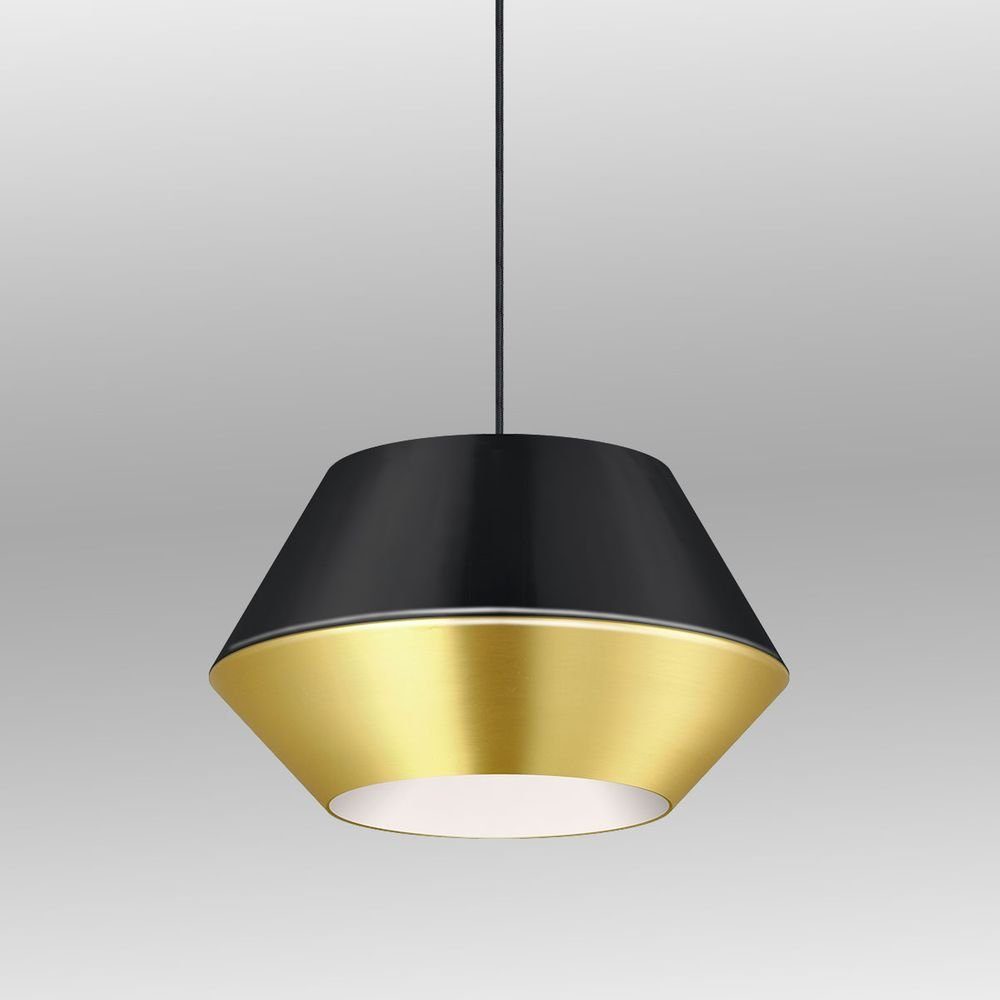 Pendellampe Metallschirm SkaDa Individuelle Schwarz/Weiß, Pendelleuchte Warmweiß s.luce