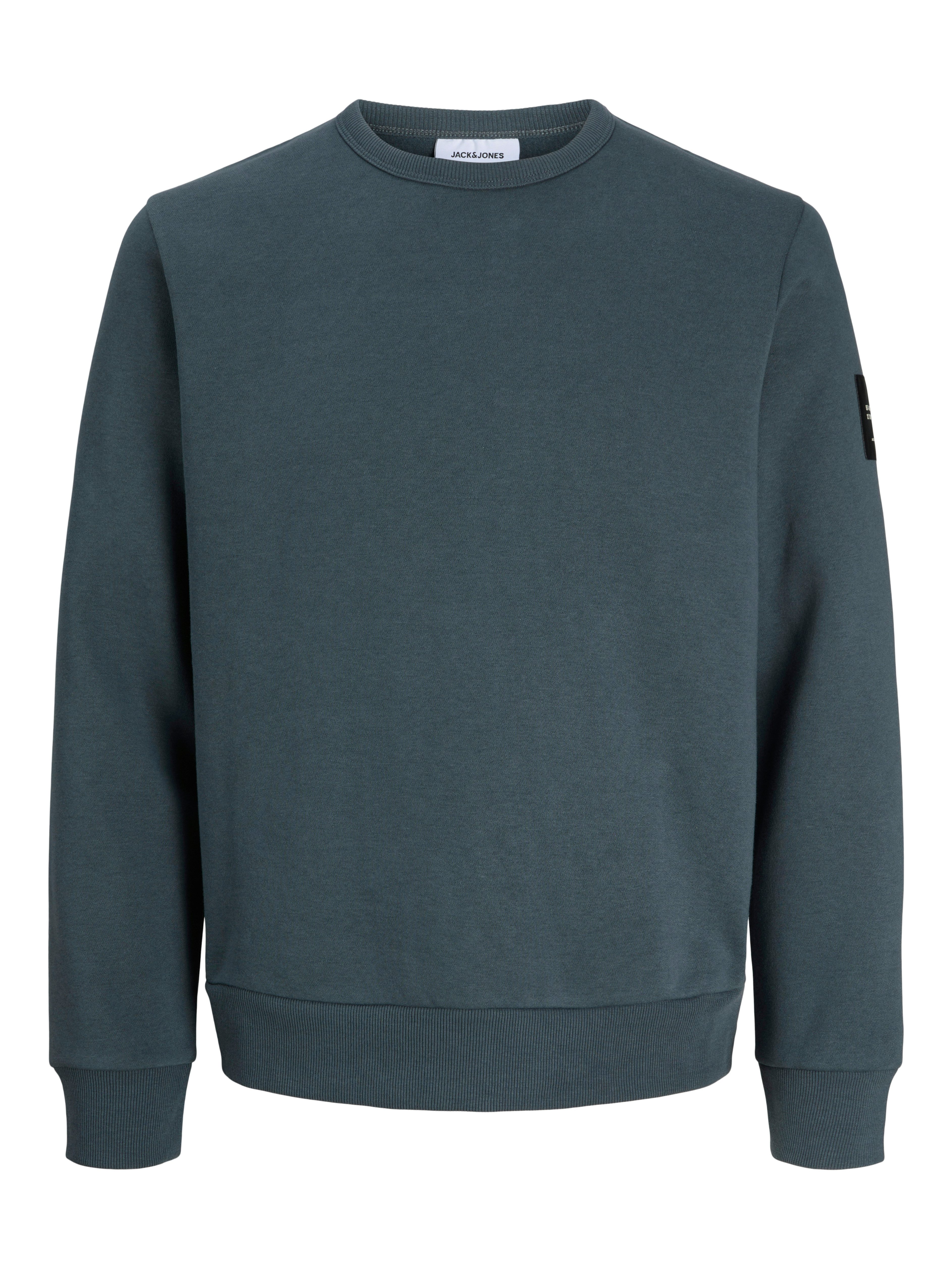 Jack & Jones Sweatshirt JJCLEVELAND SWEAT CREW NECK Materialmix, regular fit – Bild 4 von 5