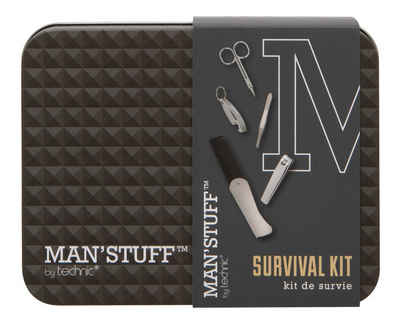 MAN'STUFF Maniküre-Kosmetik-Etui »Man`Stuff - Survival Tin«, 5 tlg.