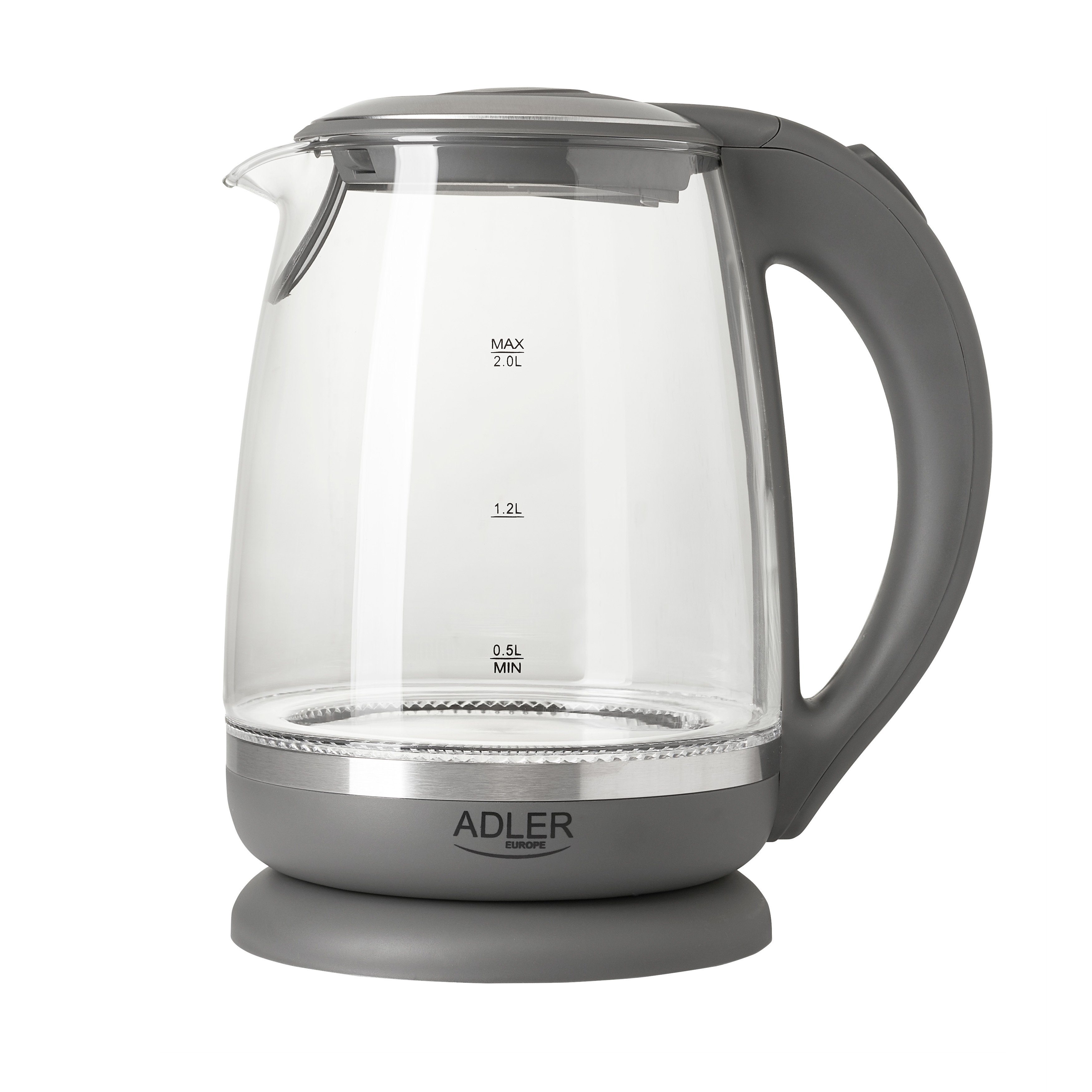Wasserkocher Adler AD1286 - Glas Wasserkocher 2L mit 2200W
