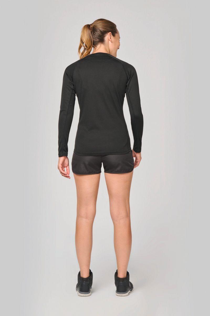 Proact Trainingsshirt Damen Basic Sport Funktionsshirt Langarm