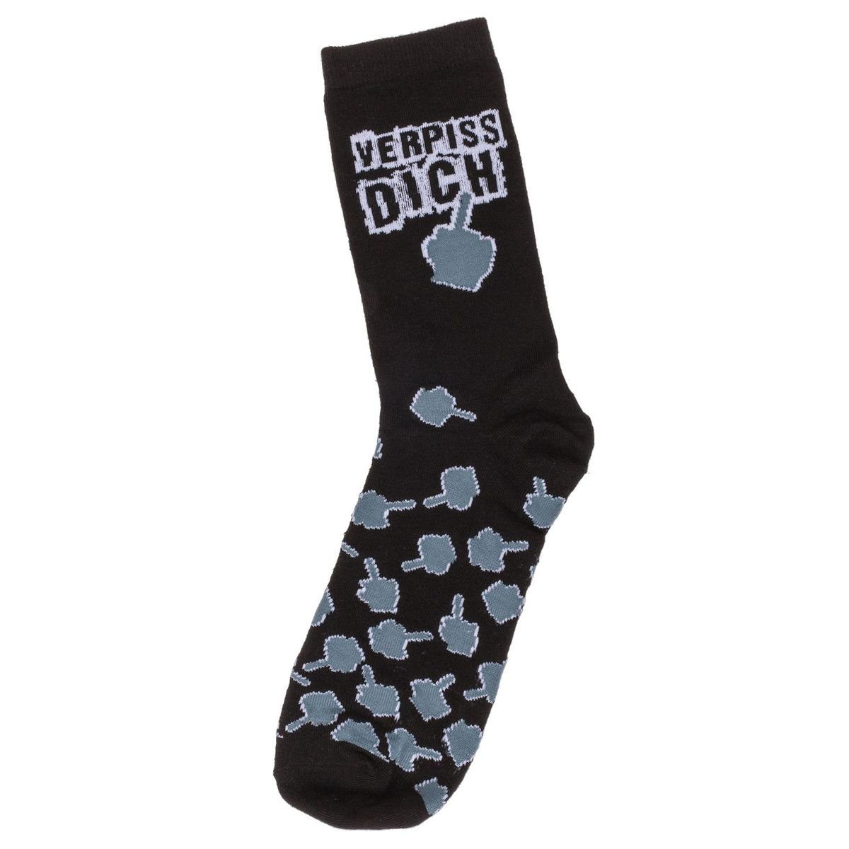 Marabellas Shop Socken Emoji Socken mit lustigen Spruch für Erwachsene