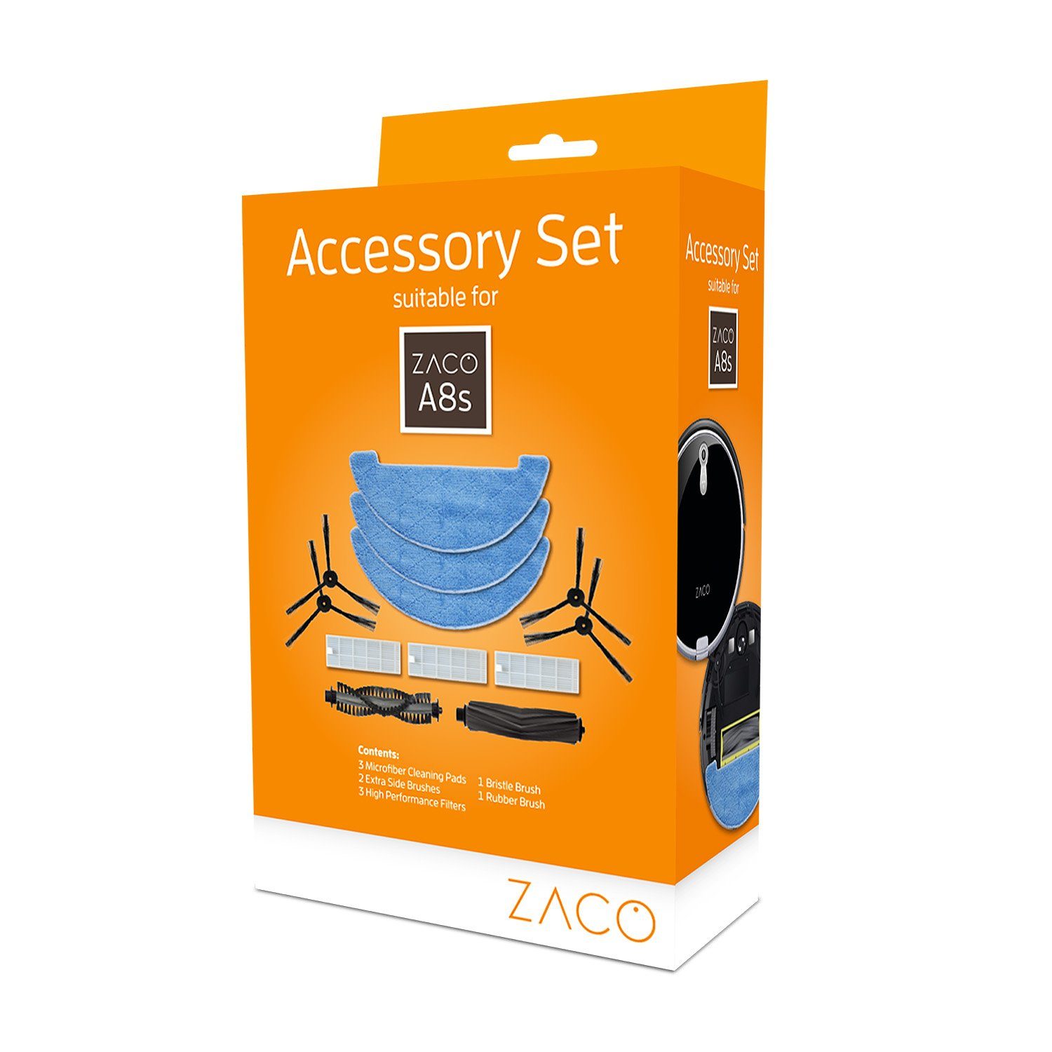 Saugroboter Zubehör-Set für ZACO A8s