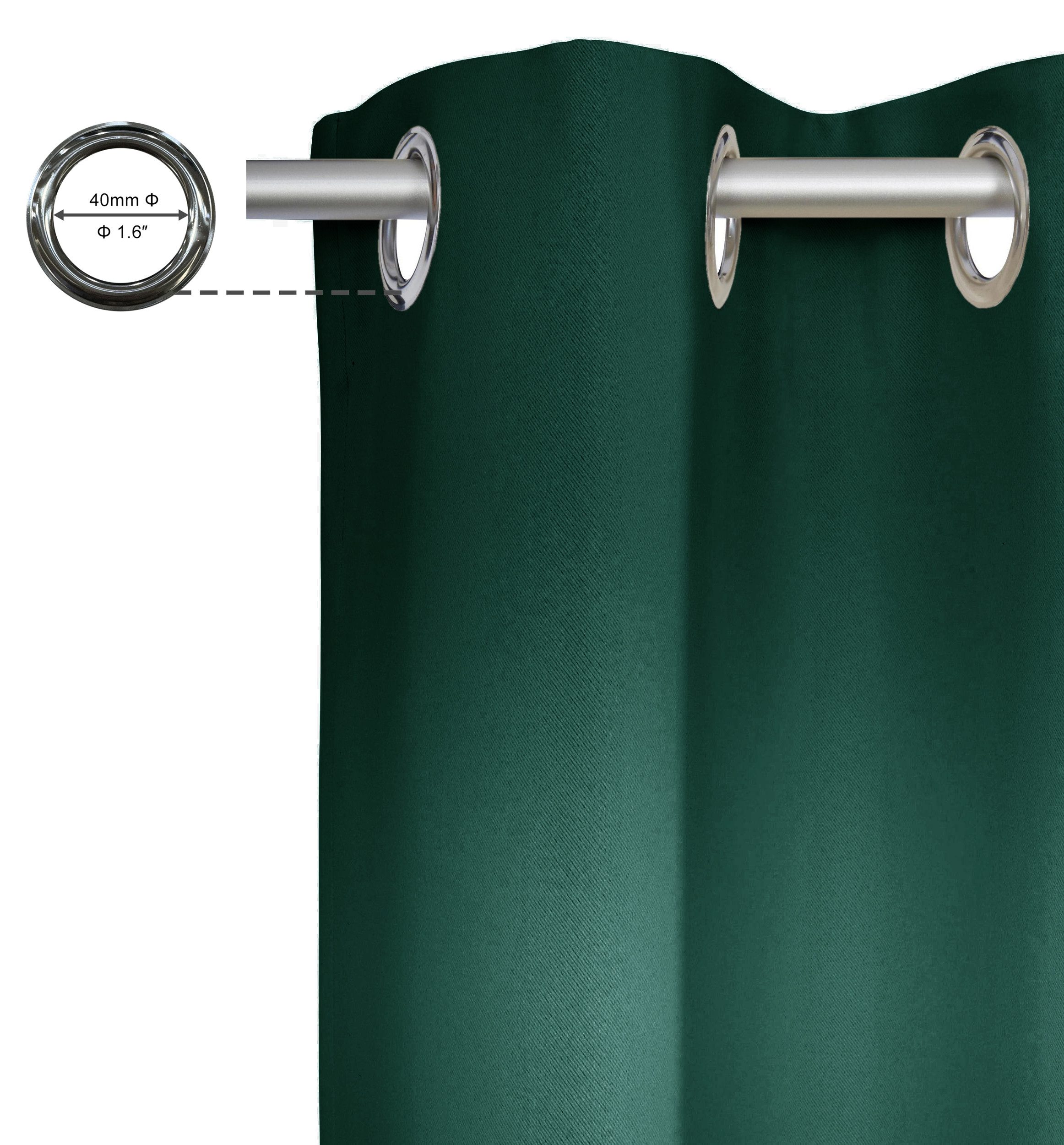 OTTO home Vorhang SOLA (1 St), Ösen, verdunkelnd, Polyester, blickdicht, Ösen-Aufhängung, wärmeabweisend, 1er oder 2er Set
