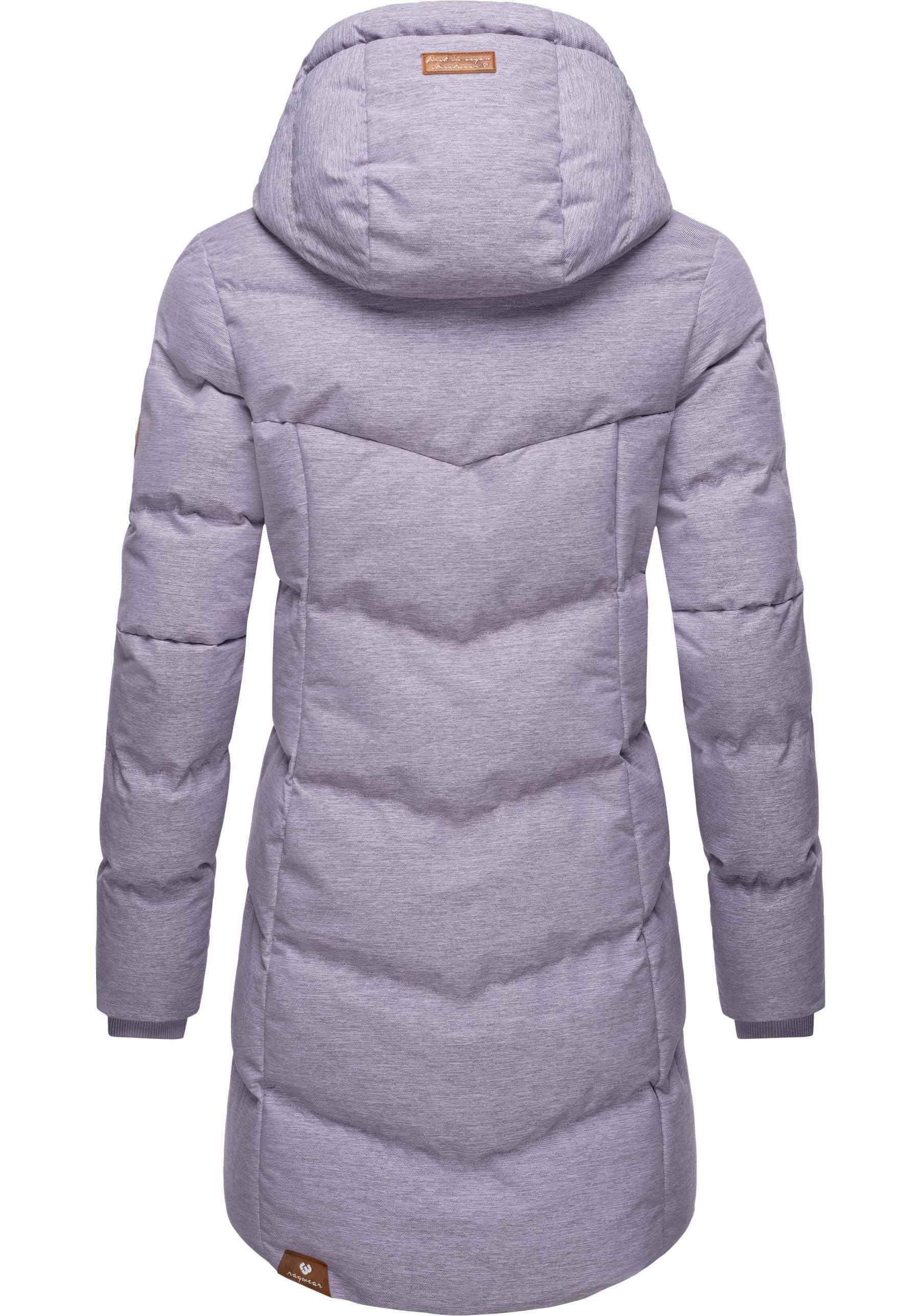 Ragwear Wintermantel Pavla stylischer Winterparka mit Teddyfutter und Kapuze