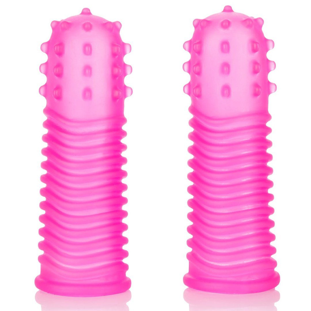 Calexotics Penishülle Fingerhüllen mit Noppen - pink