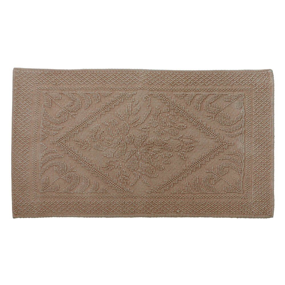 Grafelstein Badematte Badematte LODGE caramel braun Duschvorleger 50x80cm Farmhouse Landhaus, Baumwolle