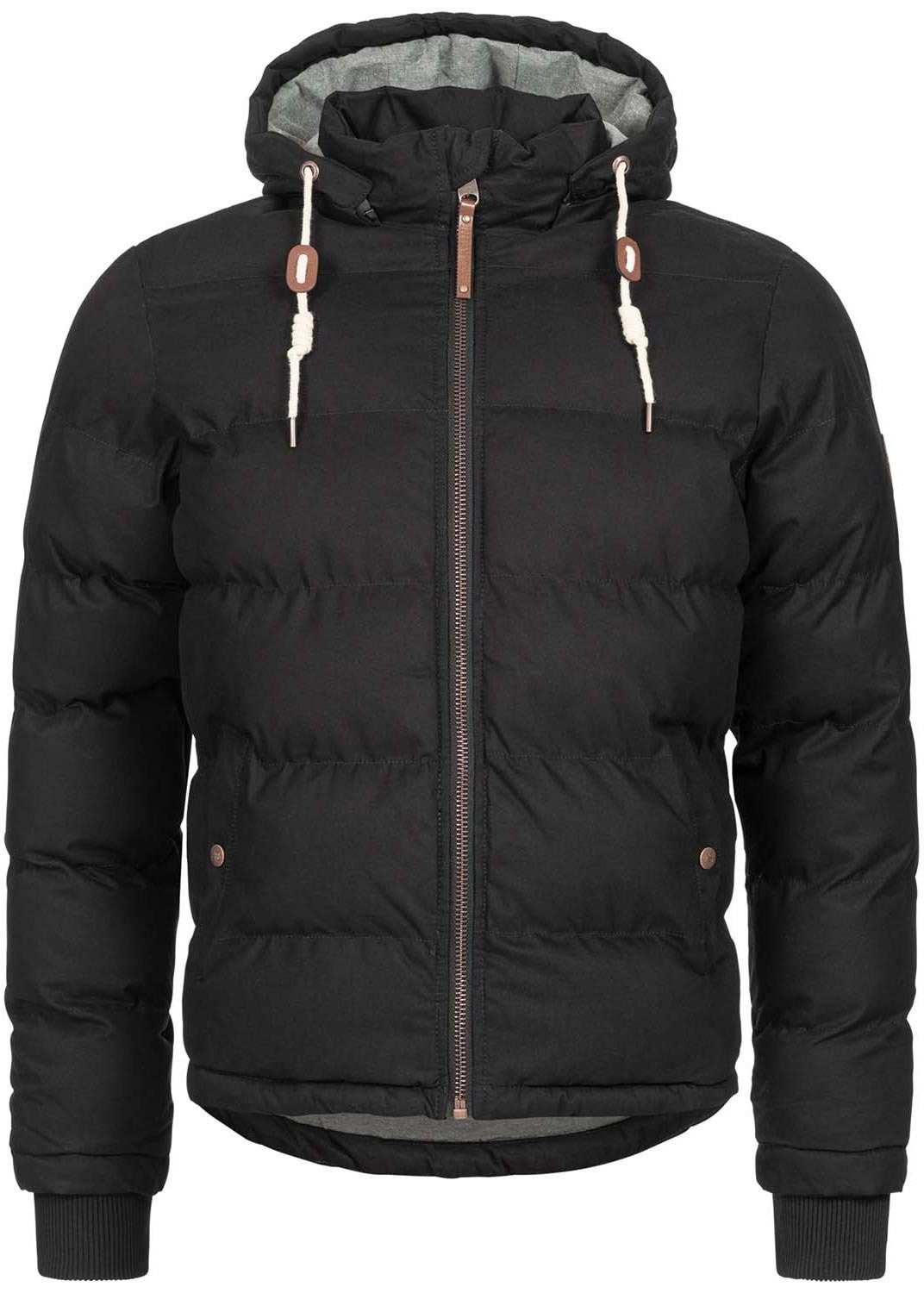 Alessandro Salvarini Winterjacke ASGinio mit abnehmbarer Kapuze Schwarz