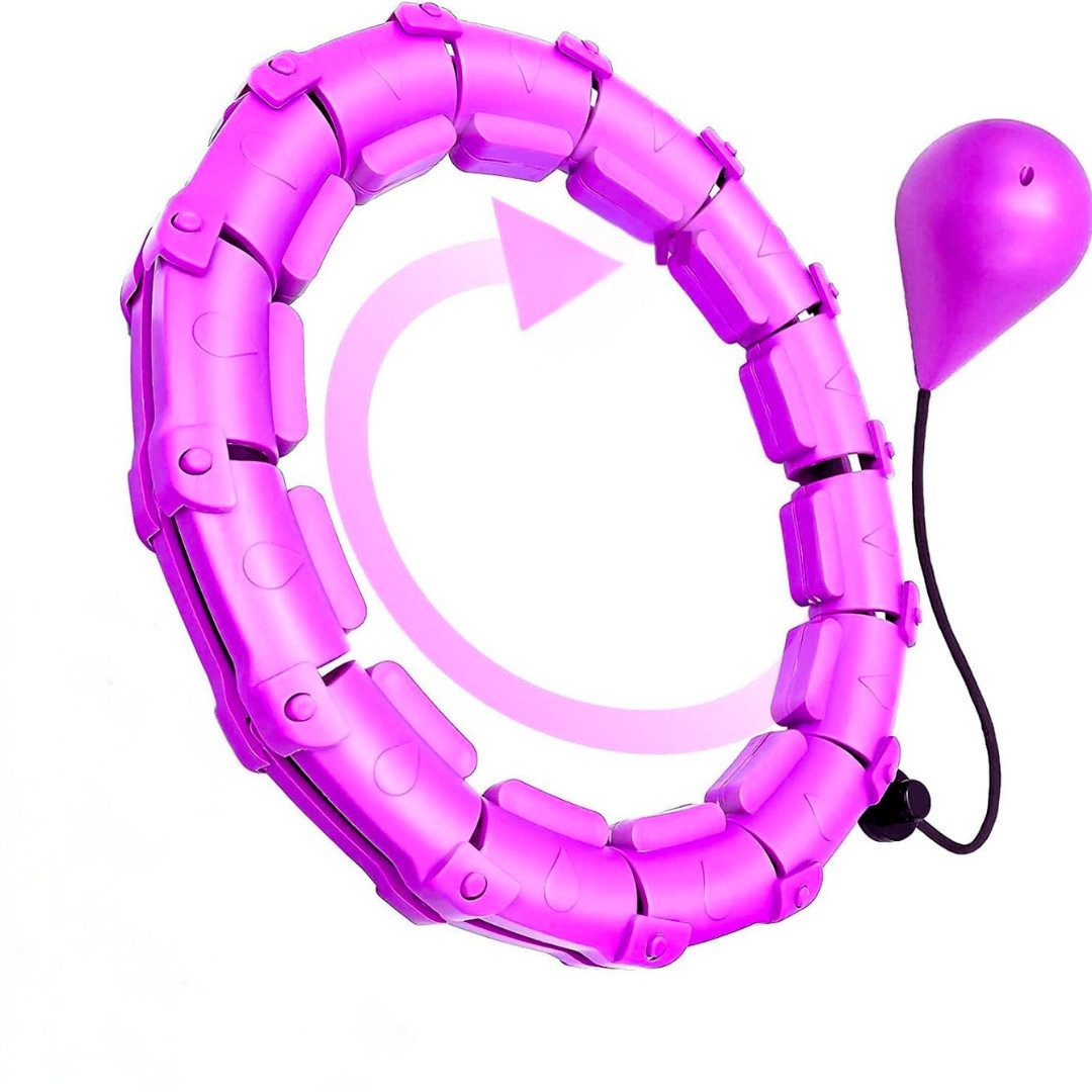 Diyarts Hula-Hoop-Reifen Smart Ohne Zähler (Einzelprodukt mit verstellbaren Segmenten), Nie mehr herunterfallen – ideal für Anfänger & Profis