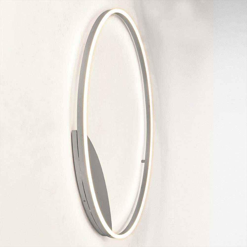 s.luce Deckenleuchte Weiß, Dimmbar Warmweiß 100 Deckenlampe LED Wandlampe Ring