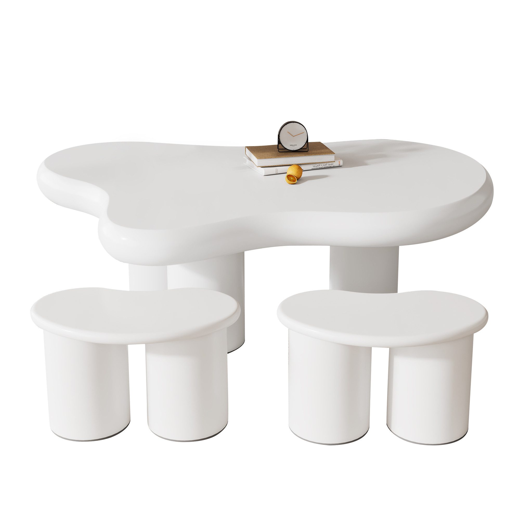 OKWISH Couchtisch Beistelltisch Scandi (Wohnzimmertisch, Kaffetisch, günstig online kaufen
