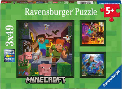 Ravensburger Puzzle Minecraft Biomes, 147 Puzzleteile, Made in Europe, FSC® - schützt Wald - weltweit