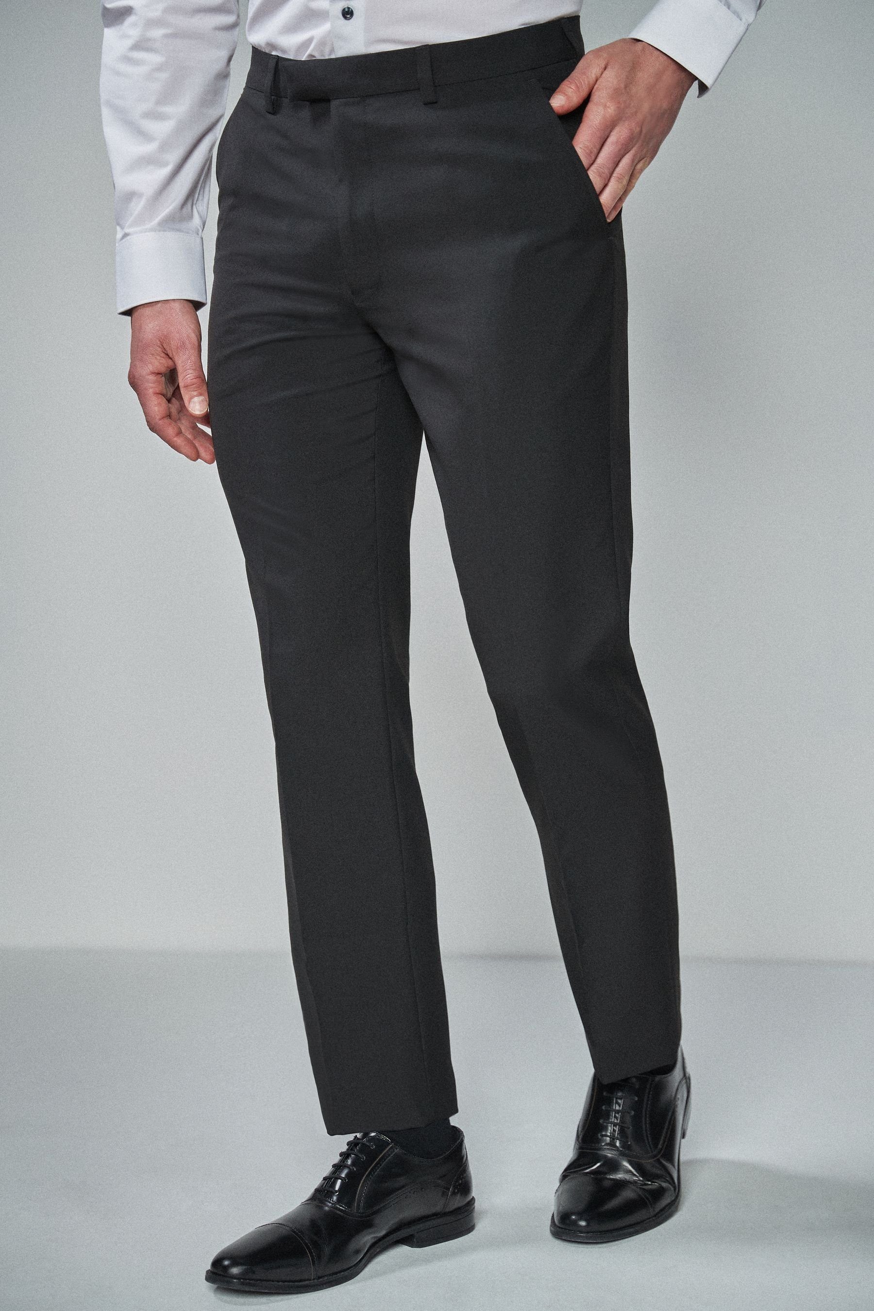 Next Anzughose Tuxedo Trousers With Contrast Tape Detail (1-tlg) günstig online kaufen