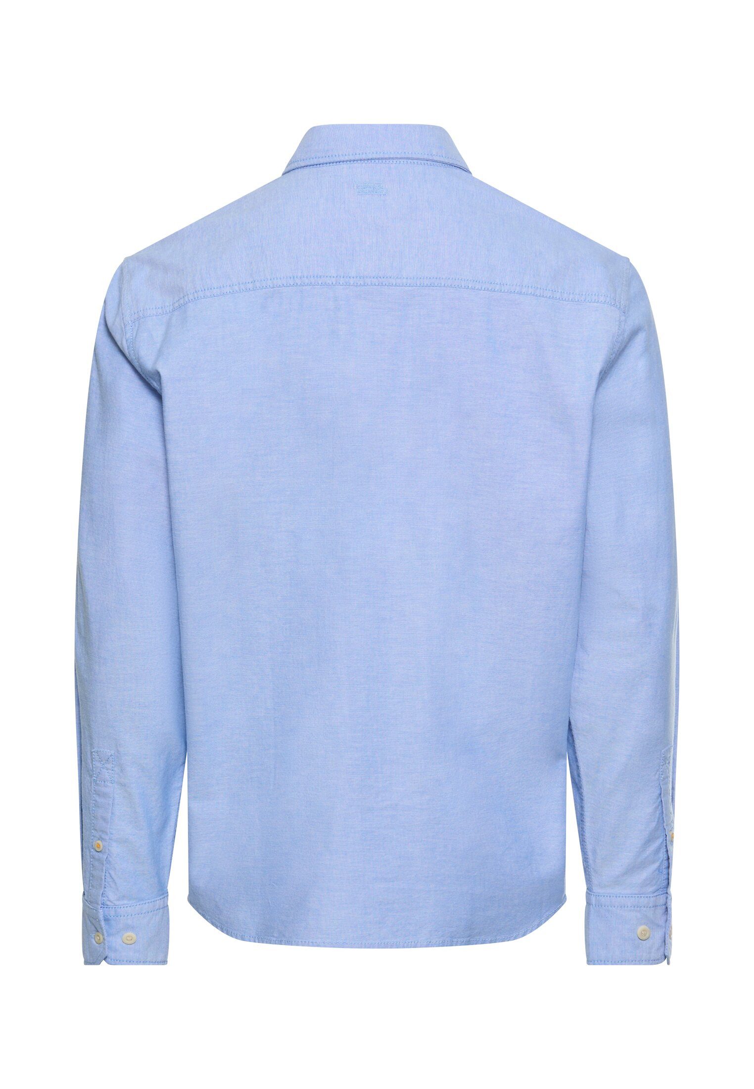 camel active Langarmhemd unifaben, mit Button-Down-Kragen