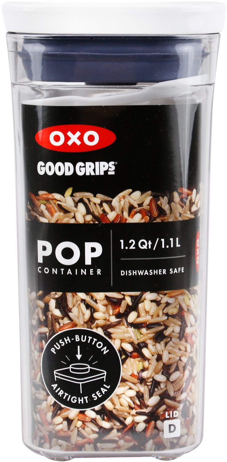 Nudeln Grips für stapelbare OXO 1,1 l Vorratsdose mehr Lebensmittel – Deckel luftdichte, – und mit für POP-Behälter Good OXO Aufbewahrungsbox Grips Good