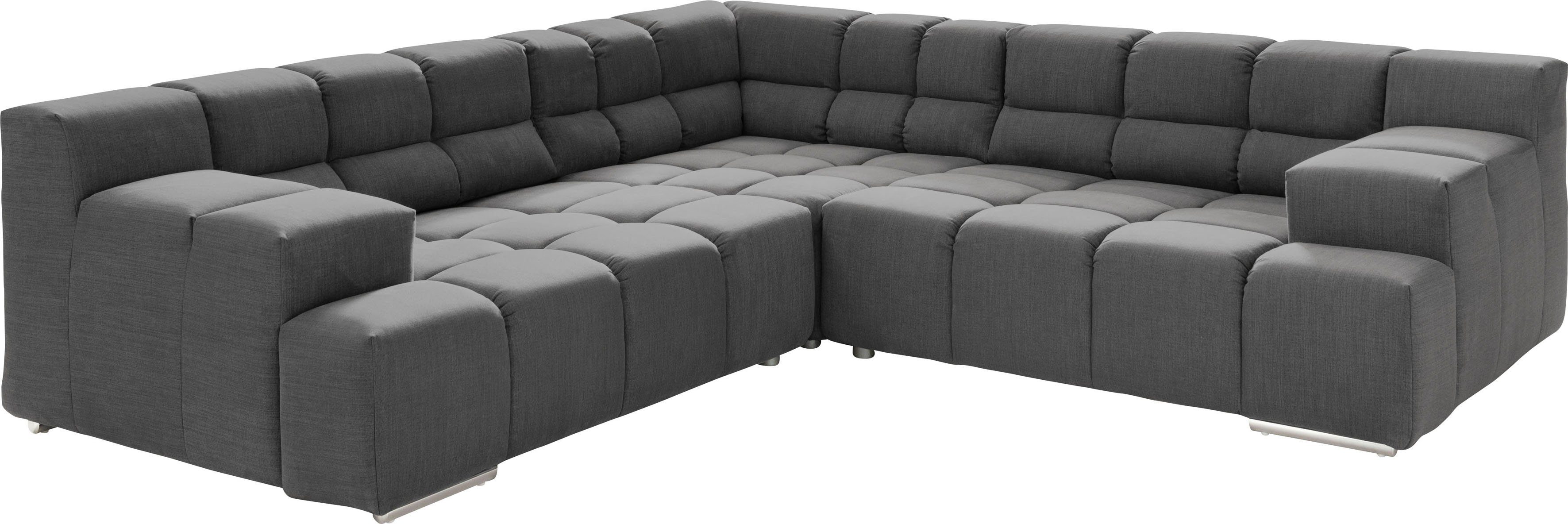 designwerk Ecksofa "Temple L-Form, tolles Designsofa", mit Sitztiefenverste günstig online kaufen