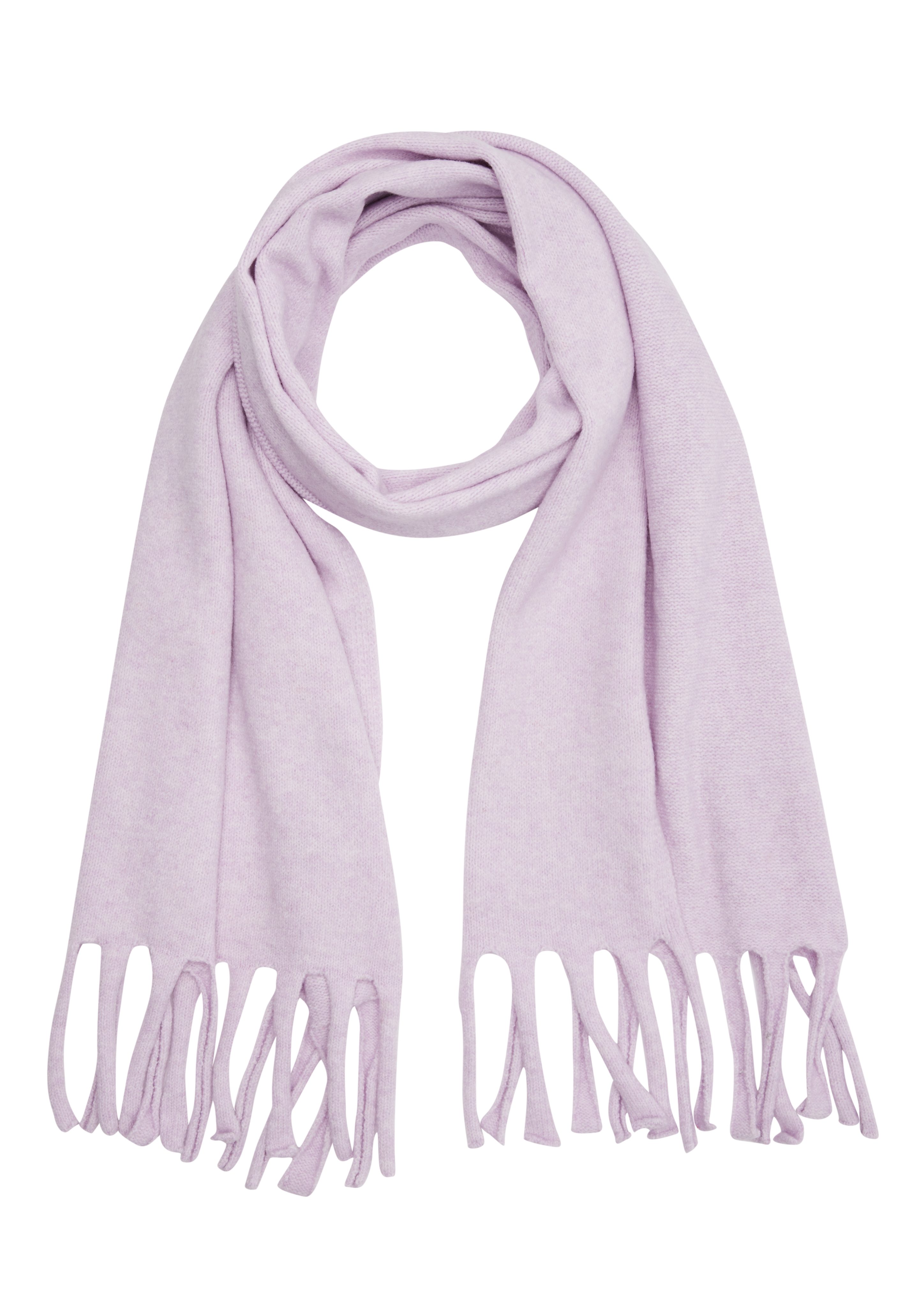 Halstuch Gestrickter Schal mit Fransen