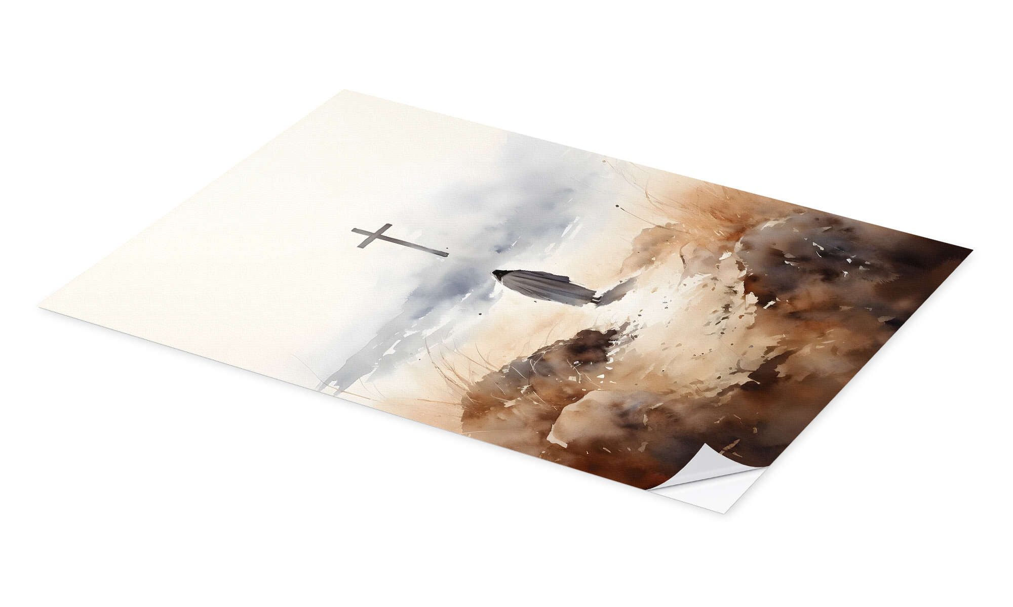 Posterlounge Wandbild Jesus und das Kreuz, günstig online kaufen