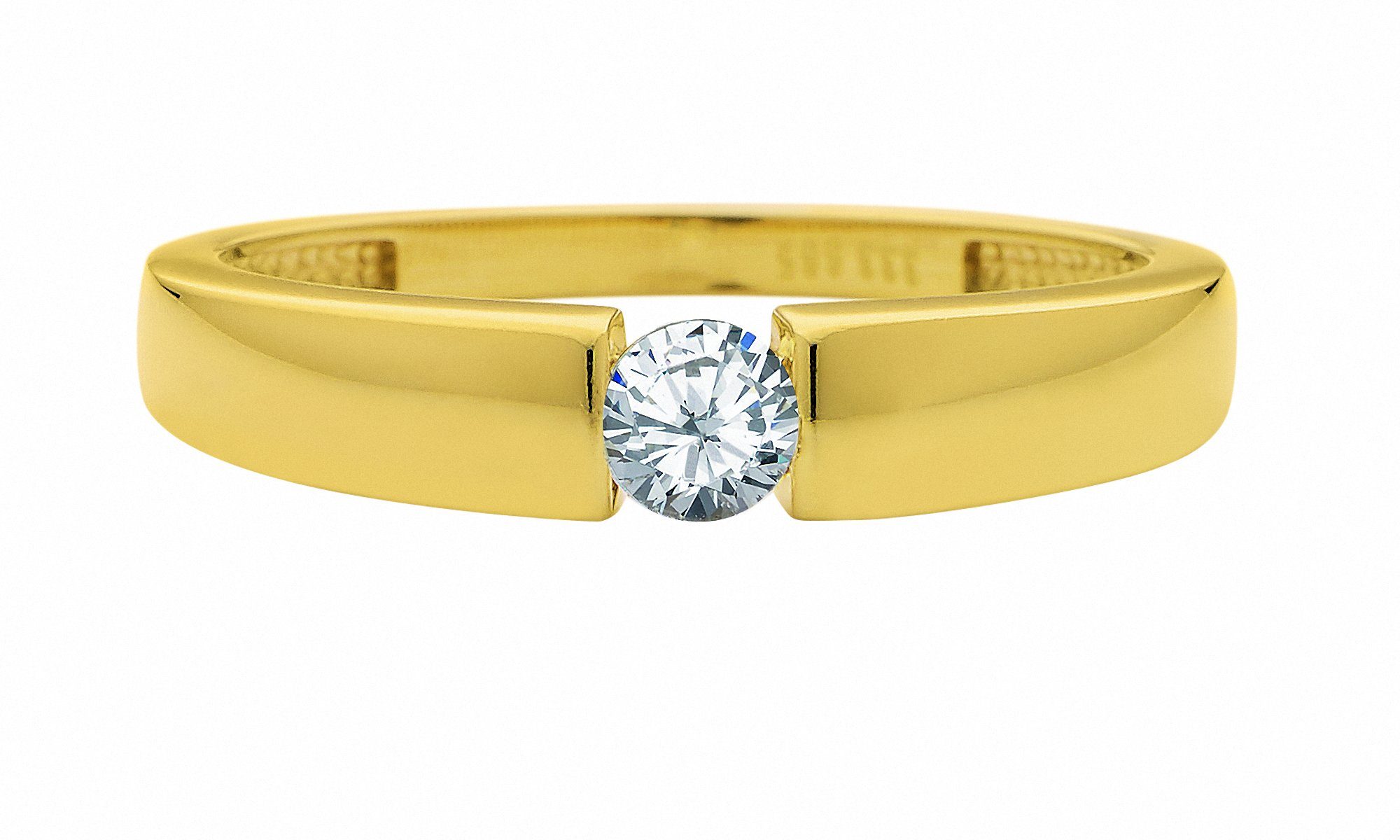 Solitärring Solitärring 333 Gold (8K) mit Zirkonia