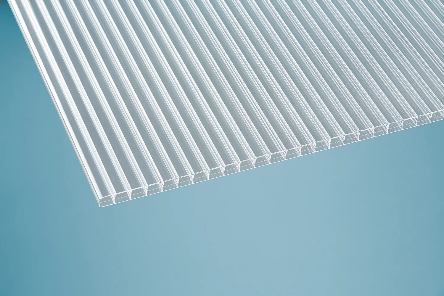Terrasse2000 Hohlkammerplatte Doppelstegplatte Tom klar 16 mm Polycarbonat 15,99 je m², 1,96 m²