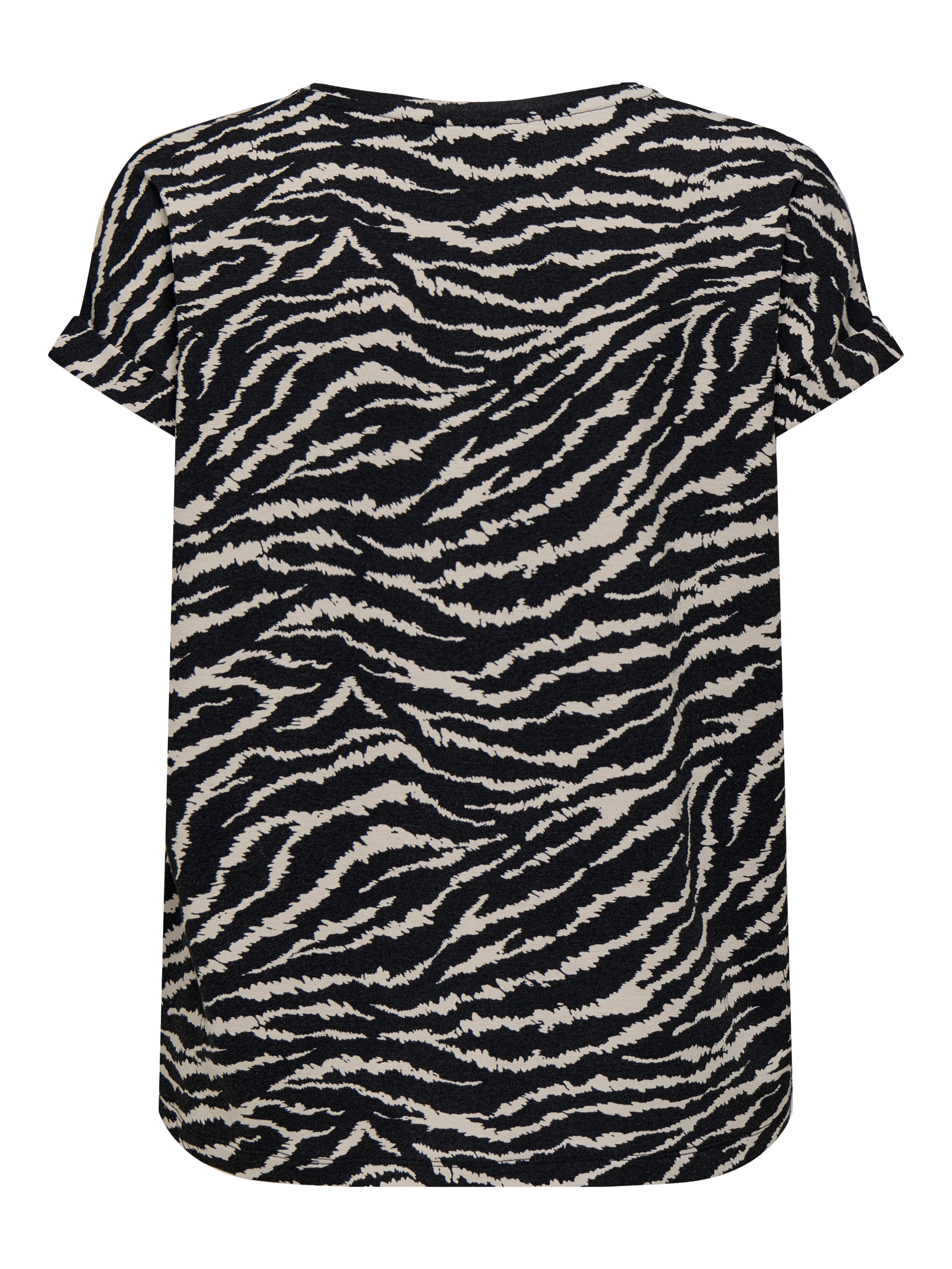 ONLY Kurzarmshirt ONLMOSTER – Shirt mit Animal-Print und lockerem Schnitt a günstig online kaufen
