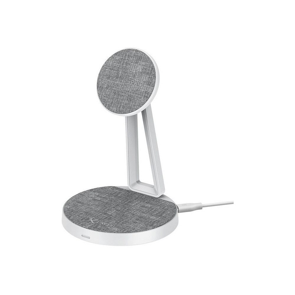 XLayer MagFix Pro 2-in-1 Ladestation grau/weiß Ladestation