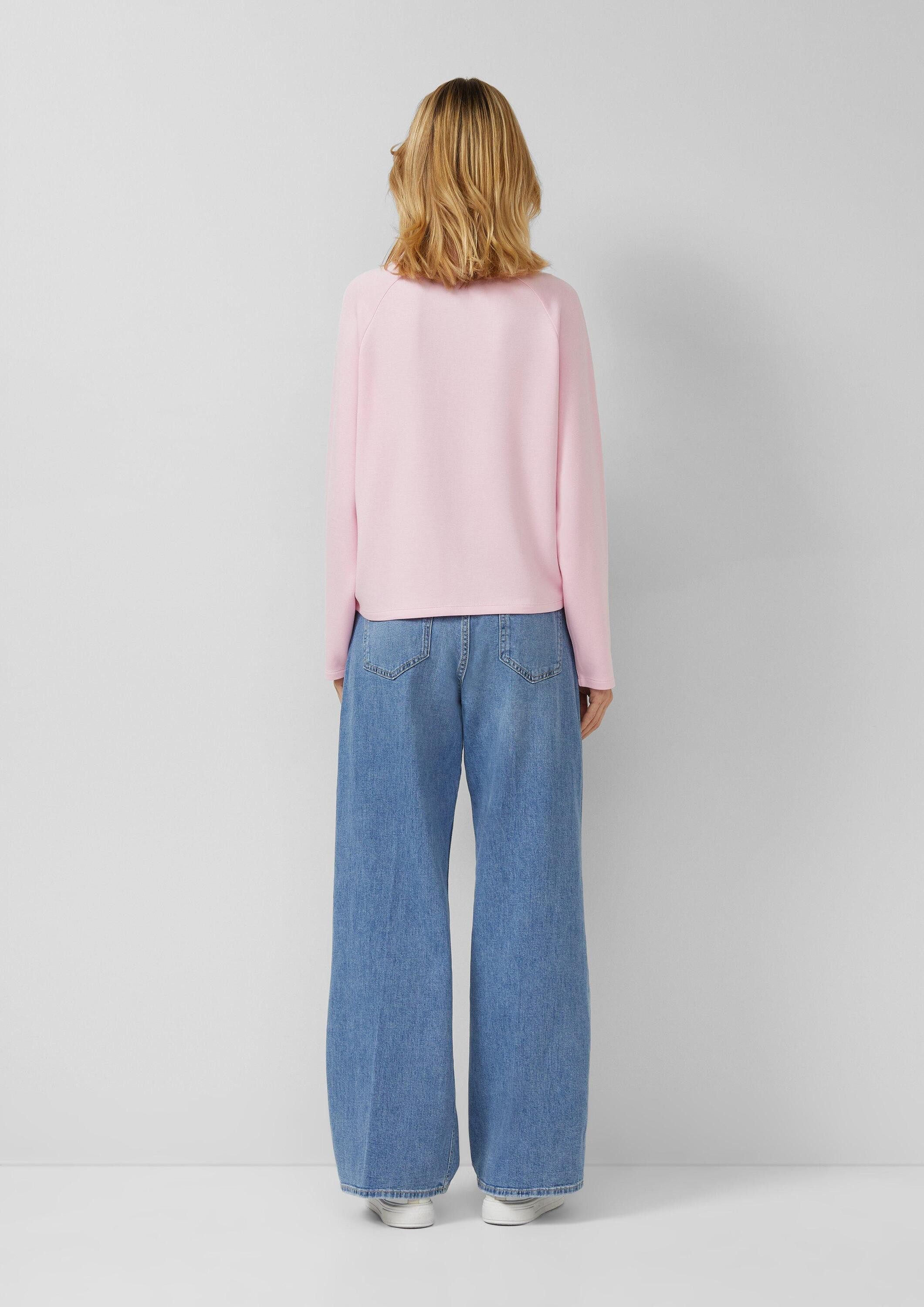 s.Oliver Sweatshirt Sweatshirt Sweatshirt aus Viskosemix im Relaxed Fit